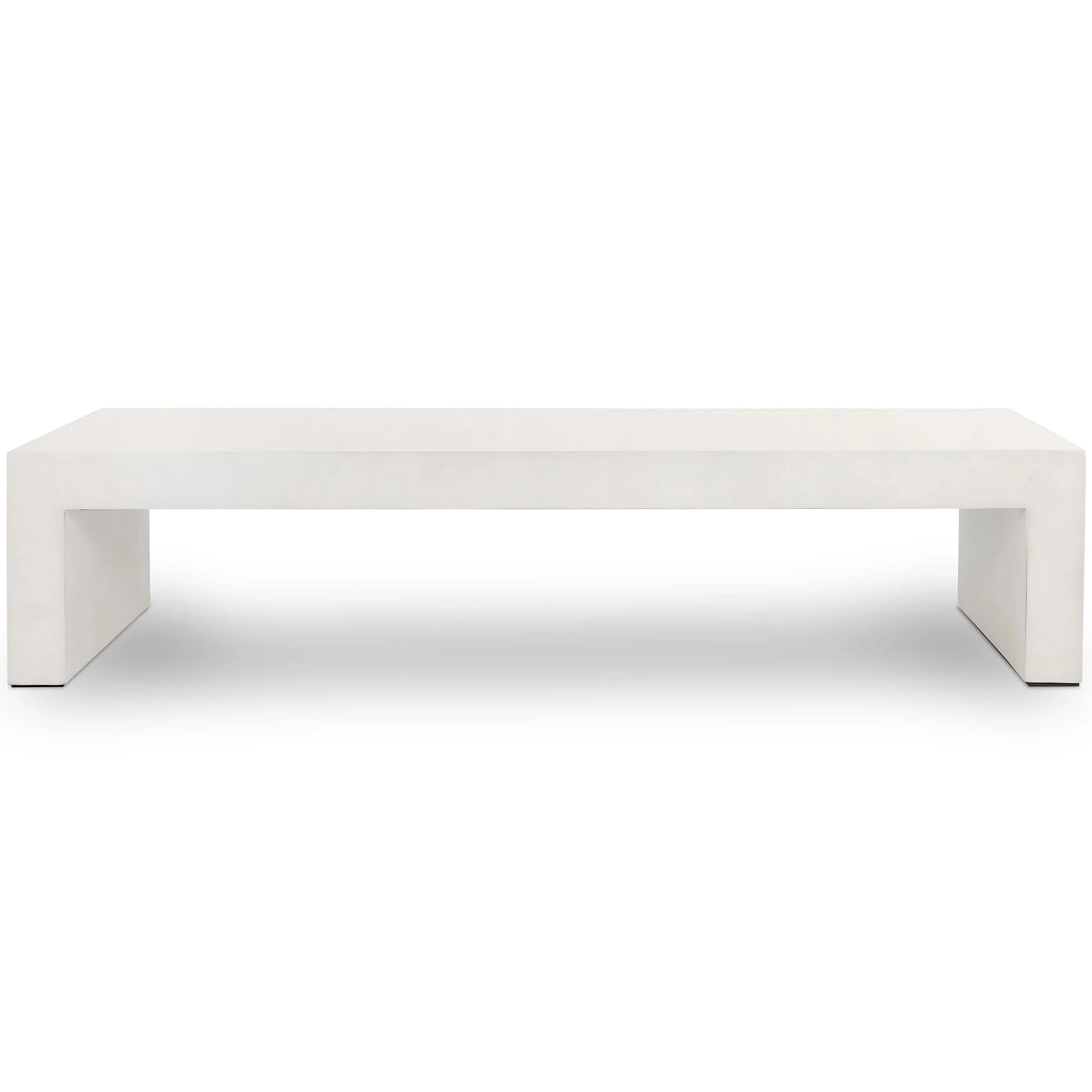 Parish Coffee Table, White Concrete by Four Hands - Image 3