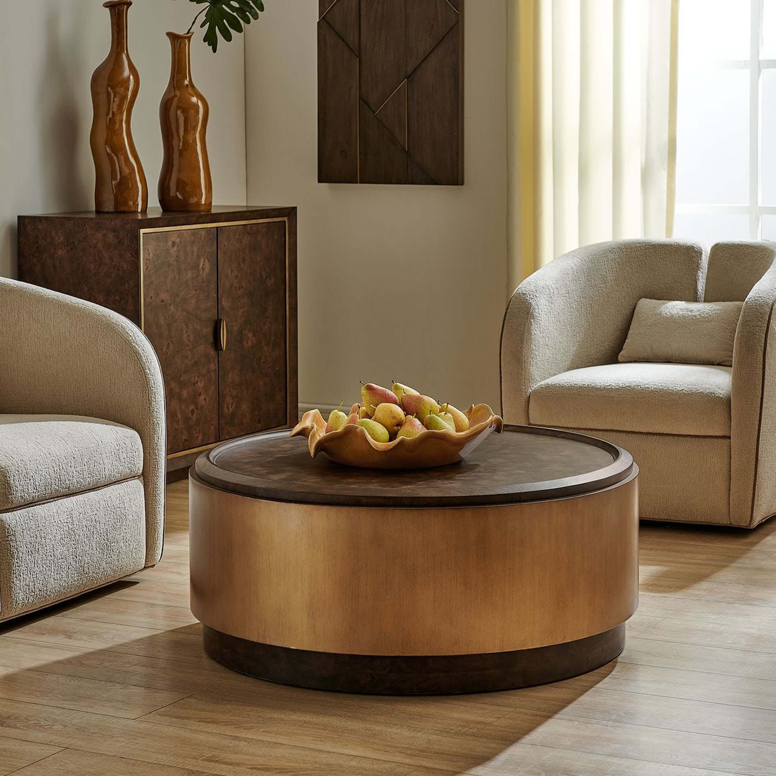 Parrish Coffee Table, Mappa Burl - Image 3