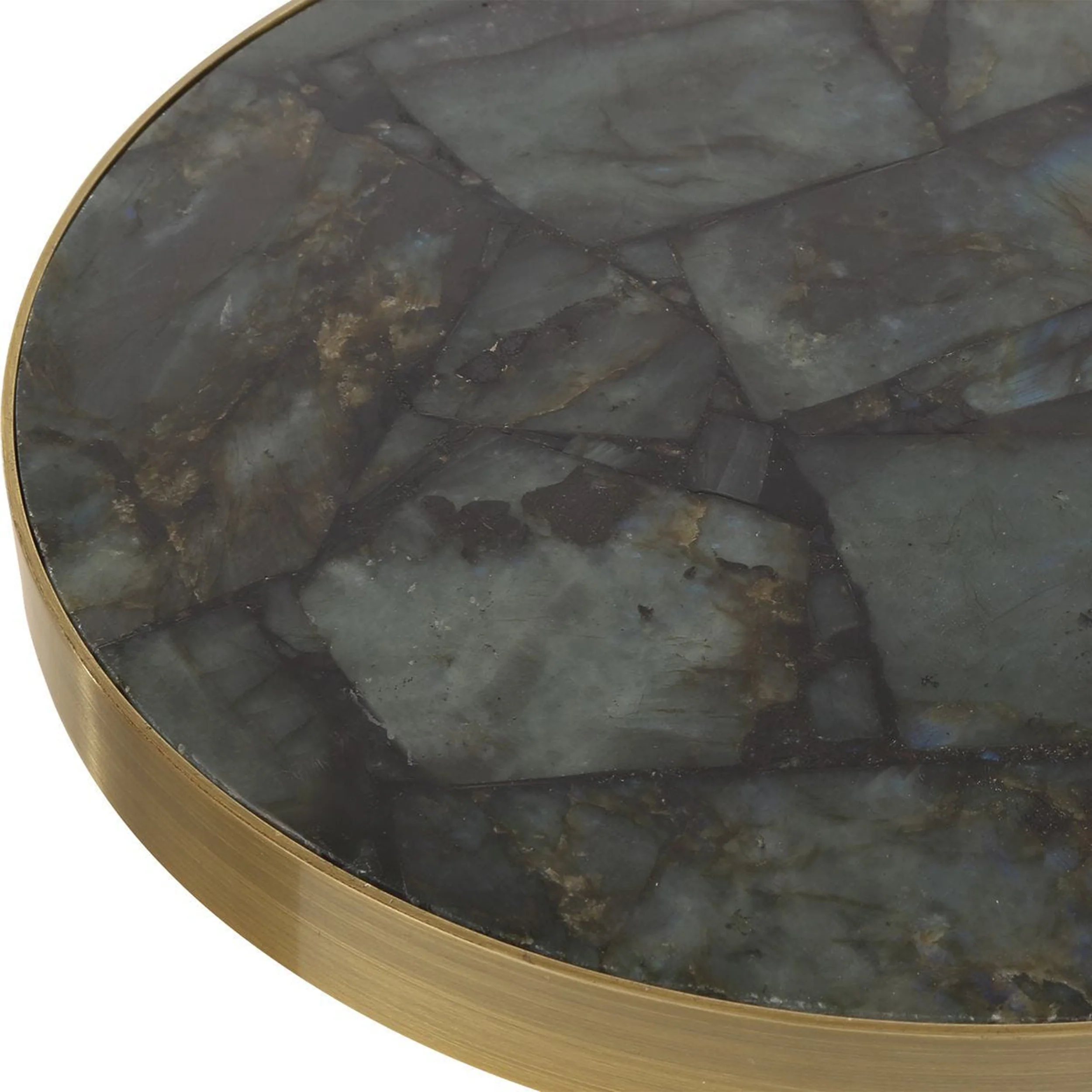 Pascal Drink Table, Brushed Brass - Image 2