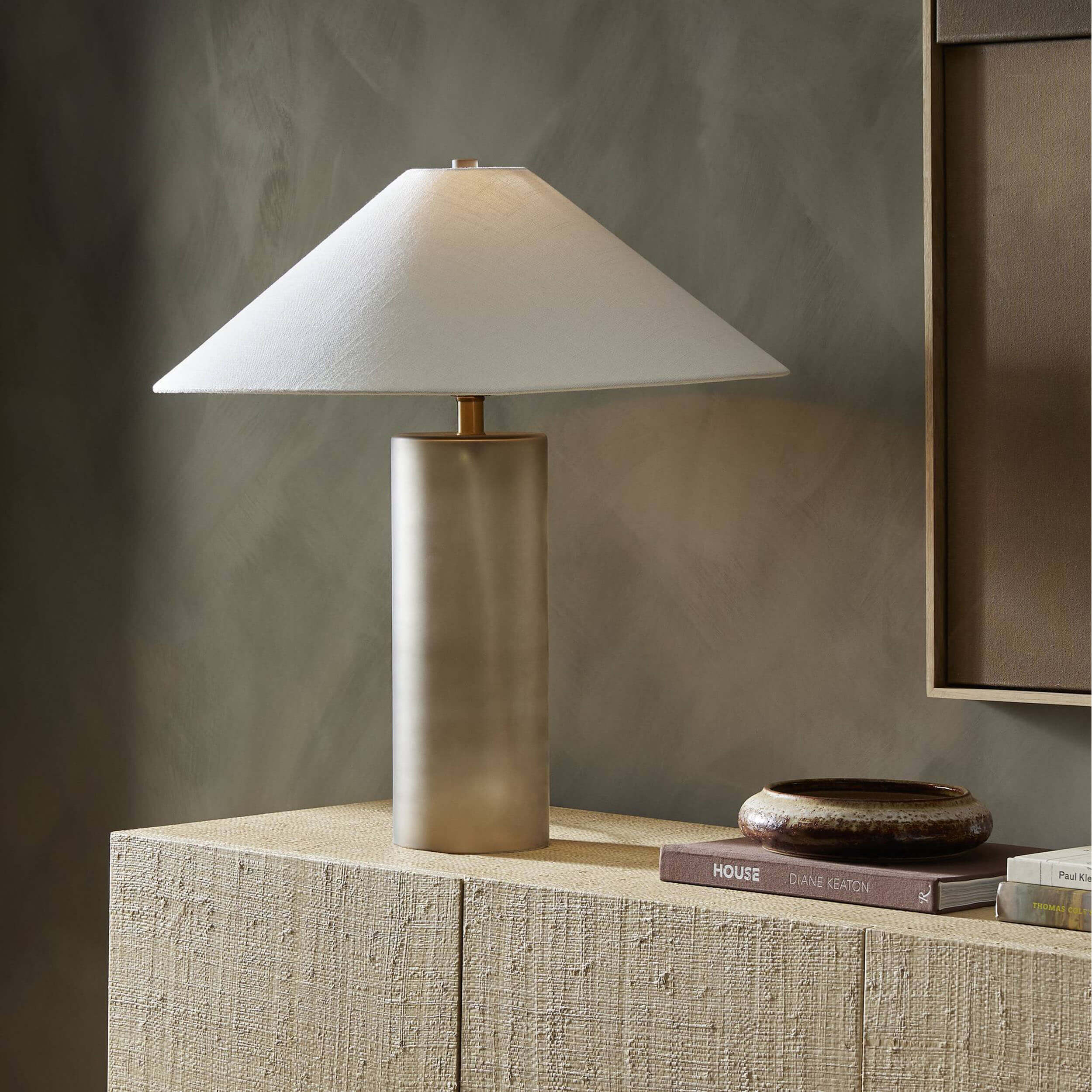 Patton Table Lamp, Smoked Blown Glass by Four Hands - Image 5