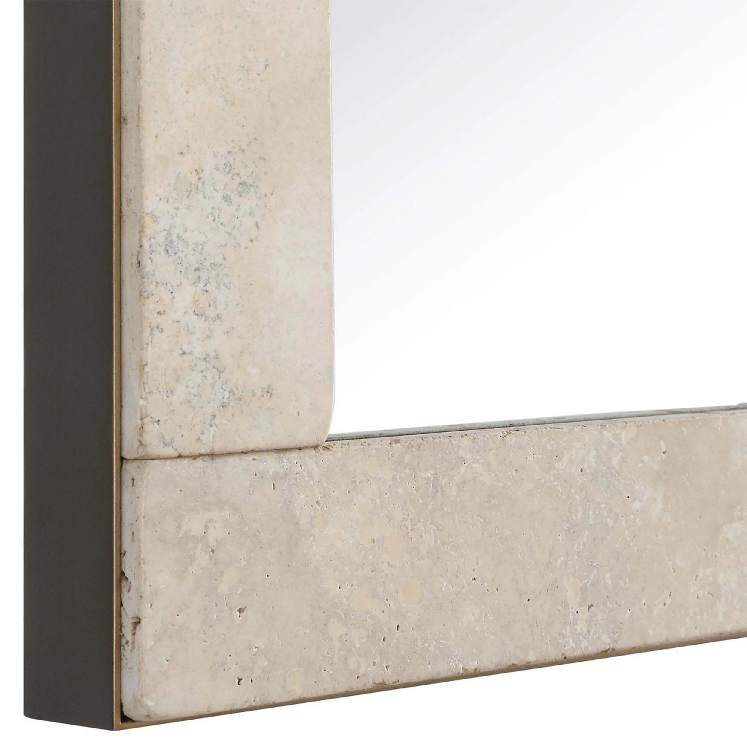 Pave Mirror, Travertine - Image 3