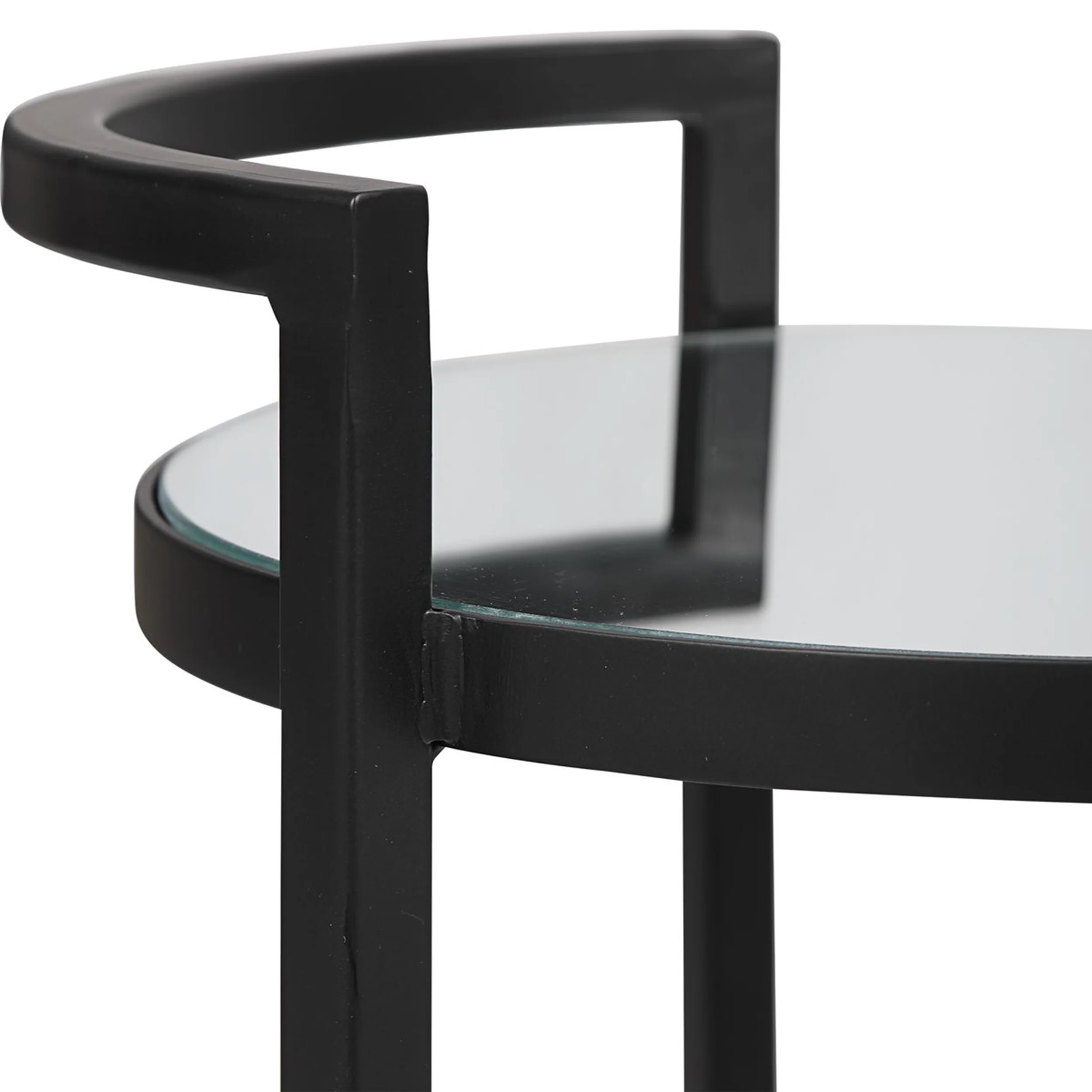 Pearl Accent Table, Matte Black - Image 4