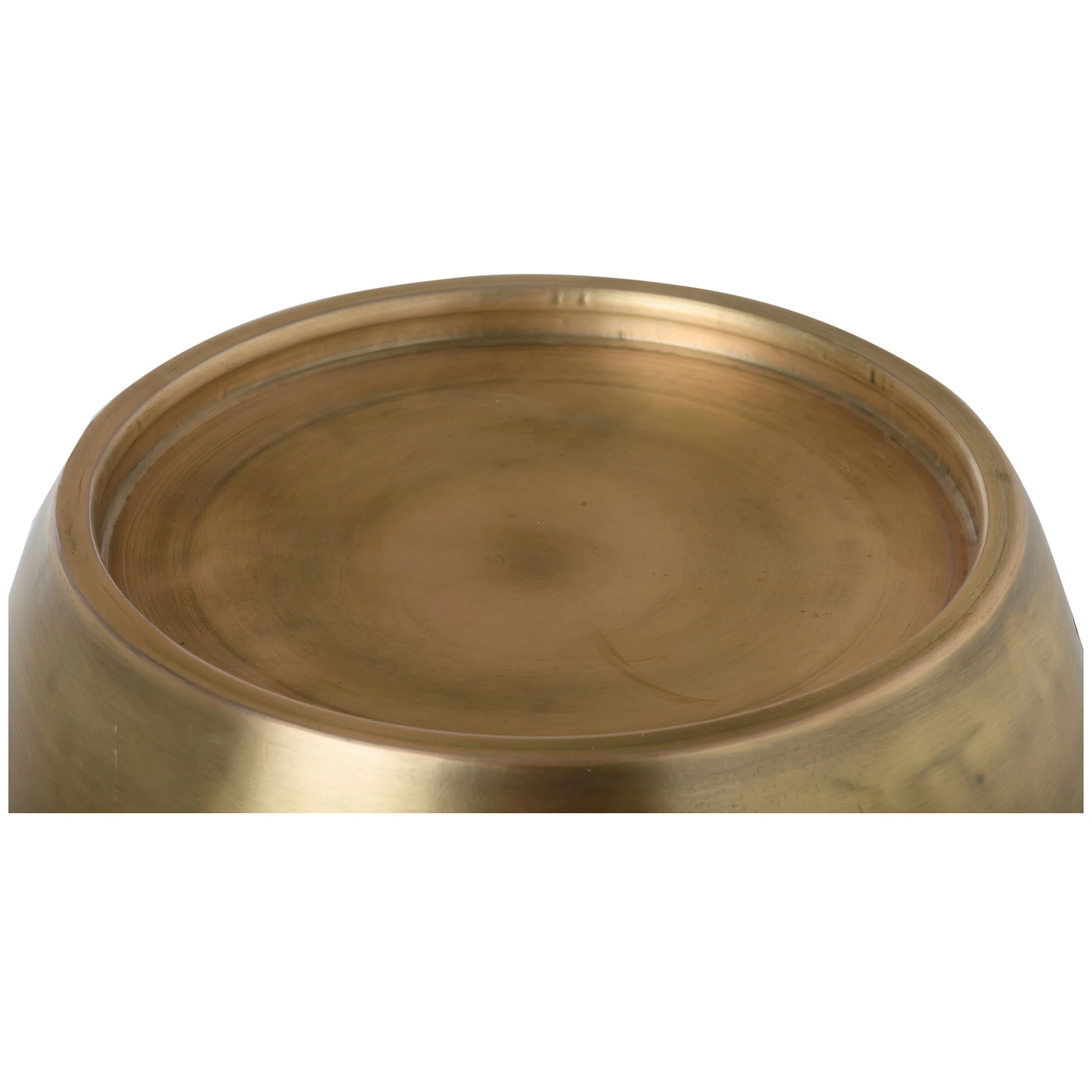 Pebble Tall Side Table, Antique Brass - Image 2