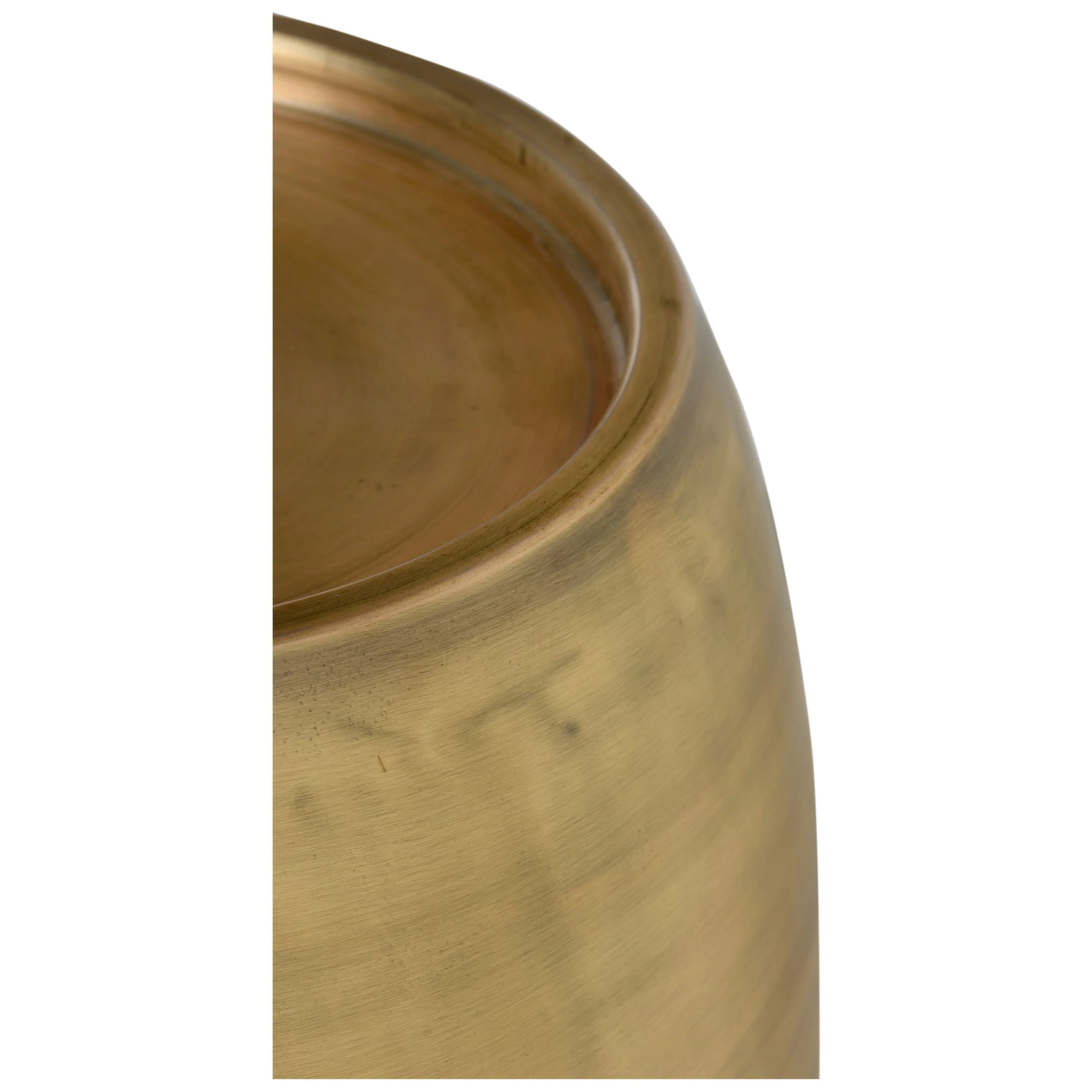 Pebble Tall Side Table, Antique Brass - Image 3