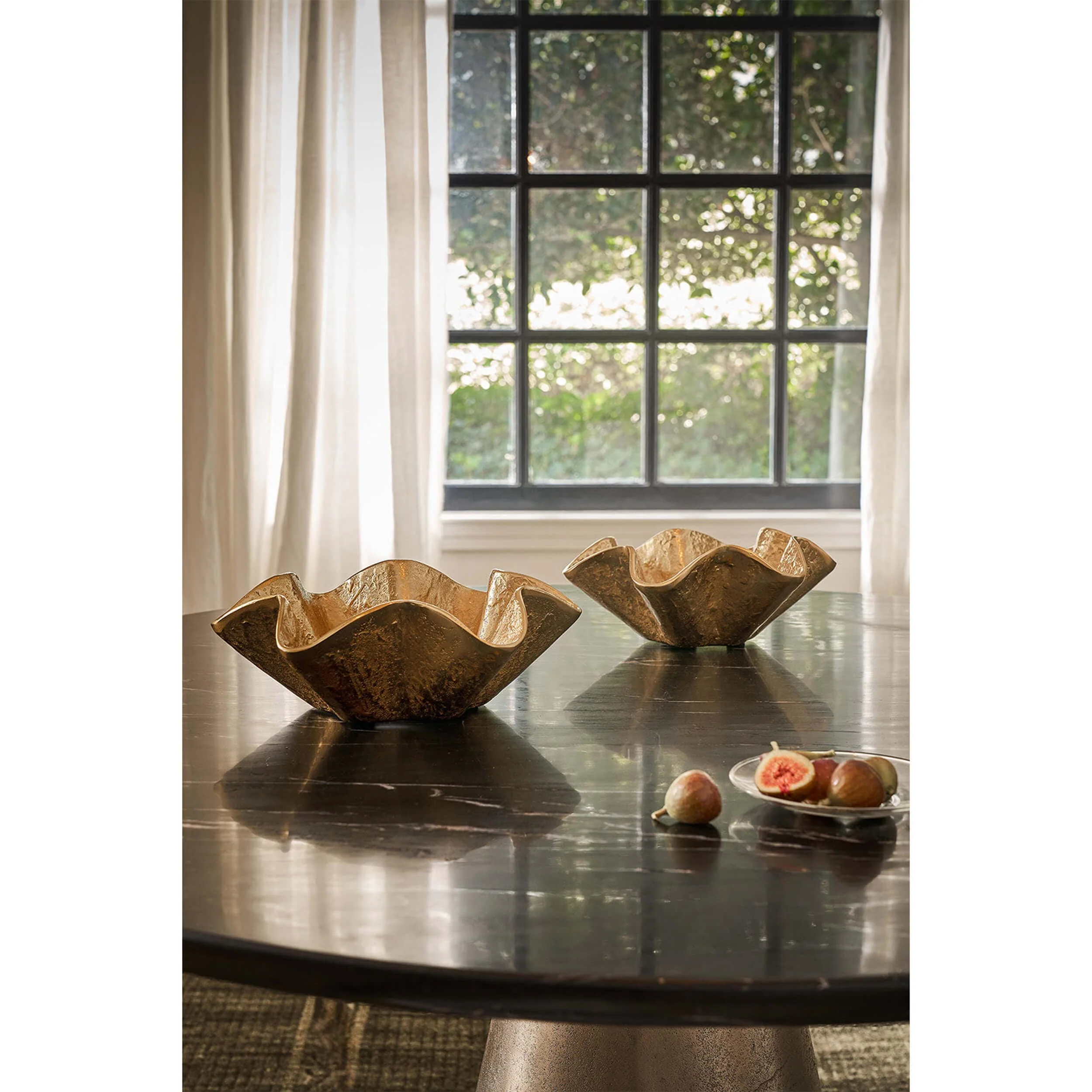 Pedicoat Metal Bowl, Brass - Image 3