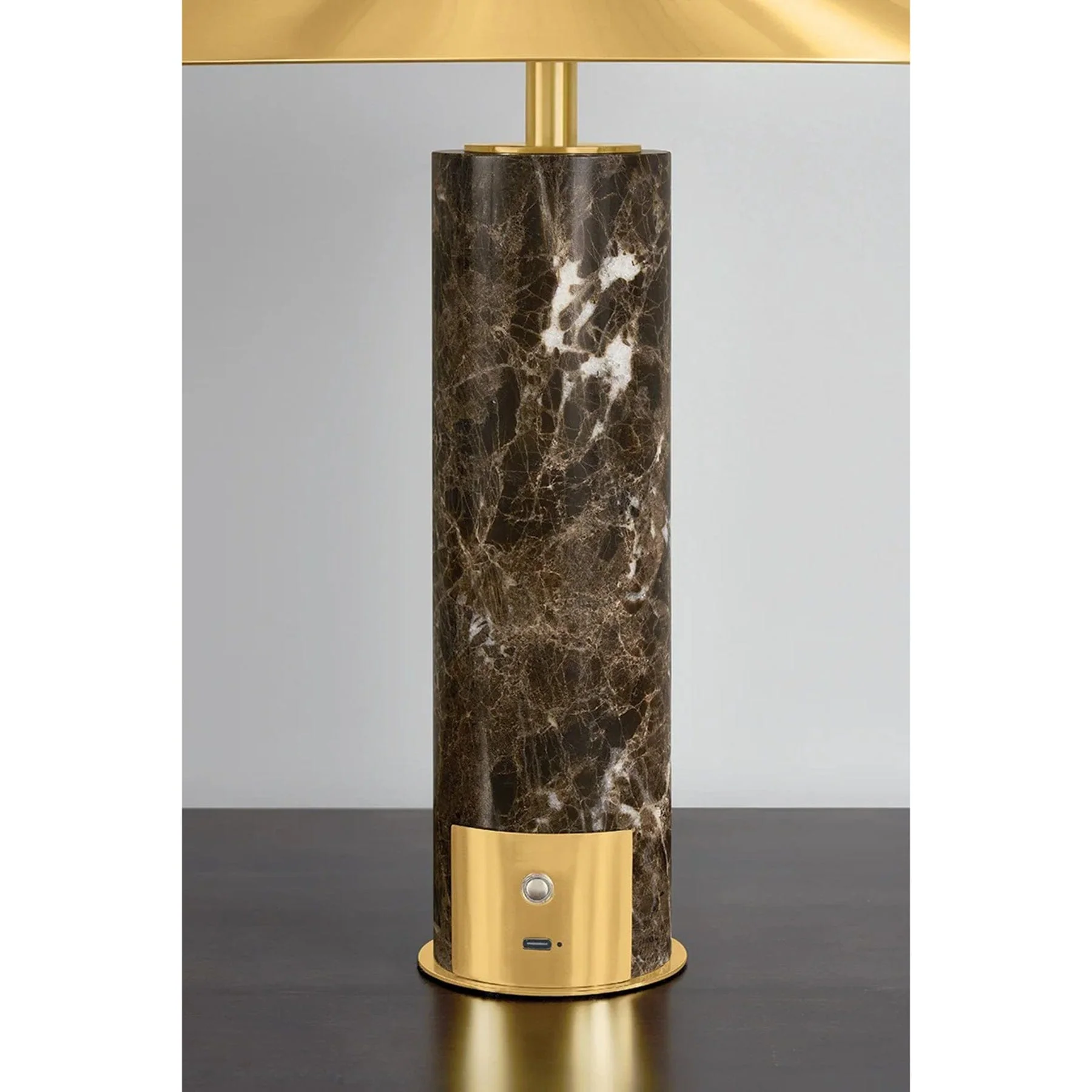 Permont Rechargeable Table Lamp, Aged Brass - Image 3