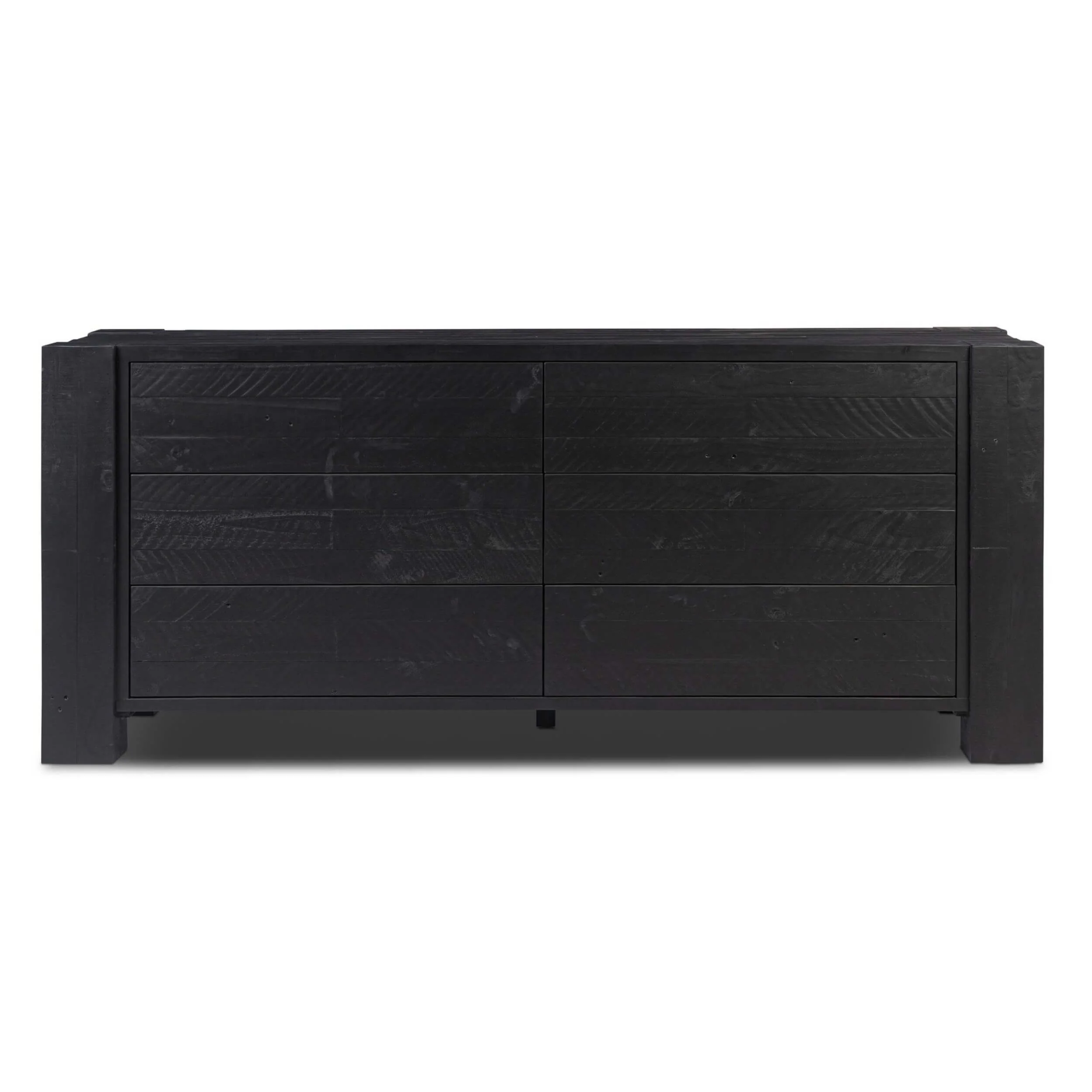 Perot 6 Drawer Dresser, Aged Black by Four Hands - Image 2