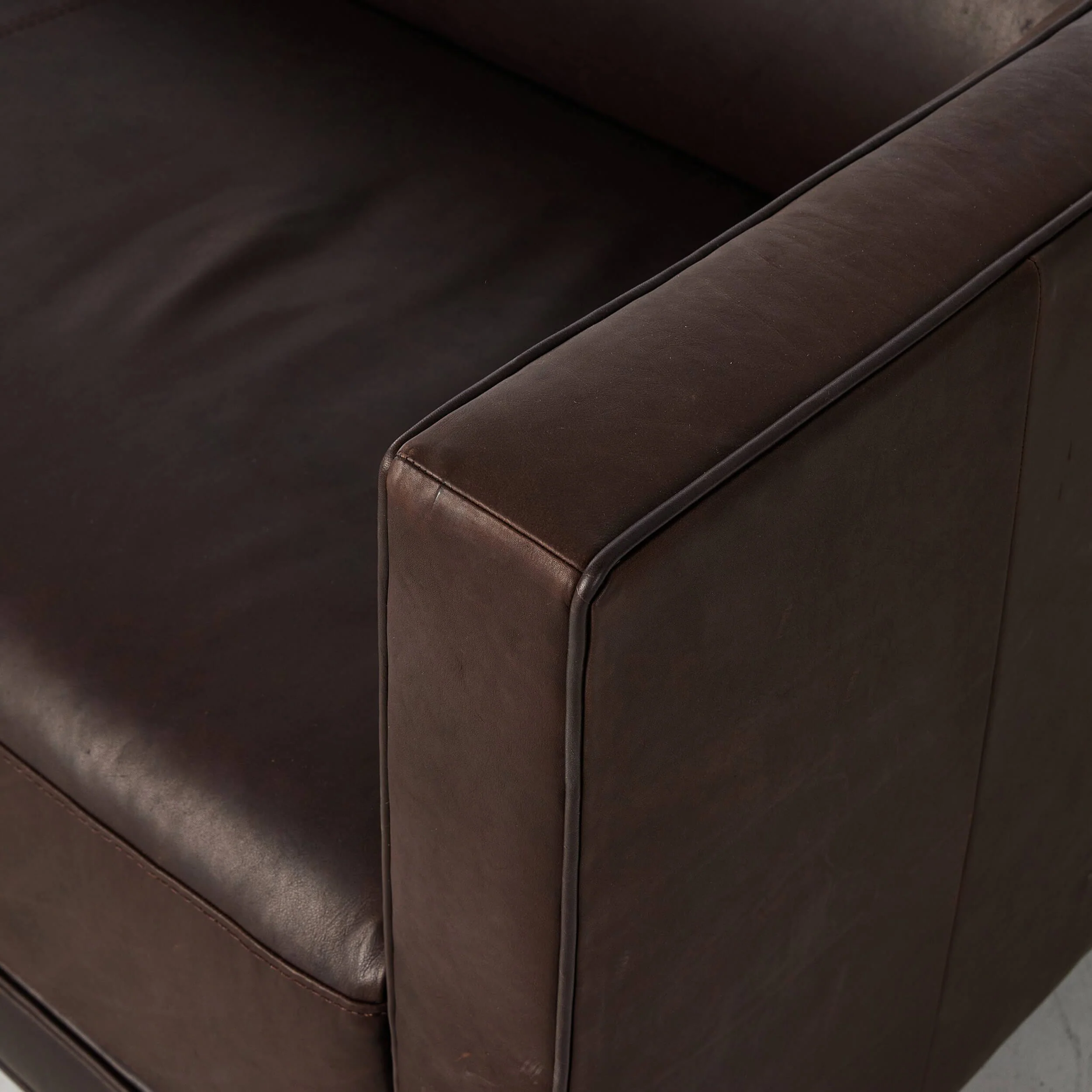 Phillip Leather Sofa, Heirloom Cigar by Four Hands - Image 4