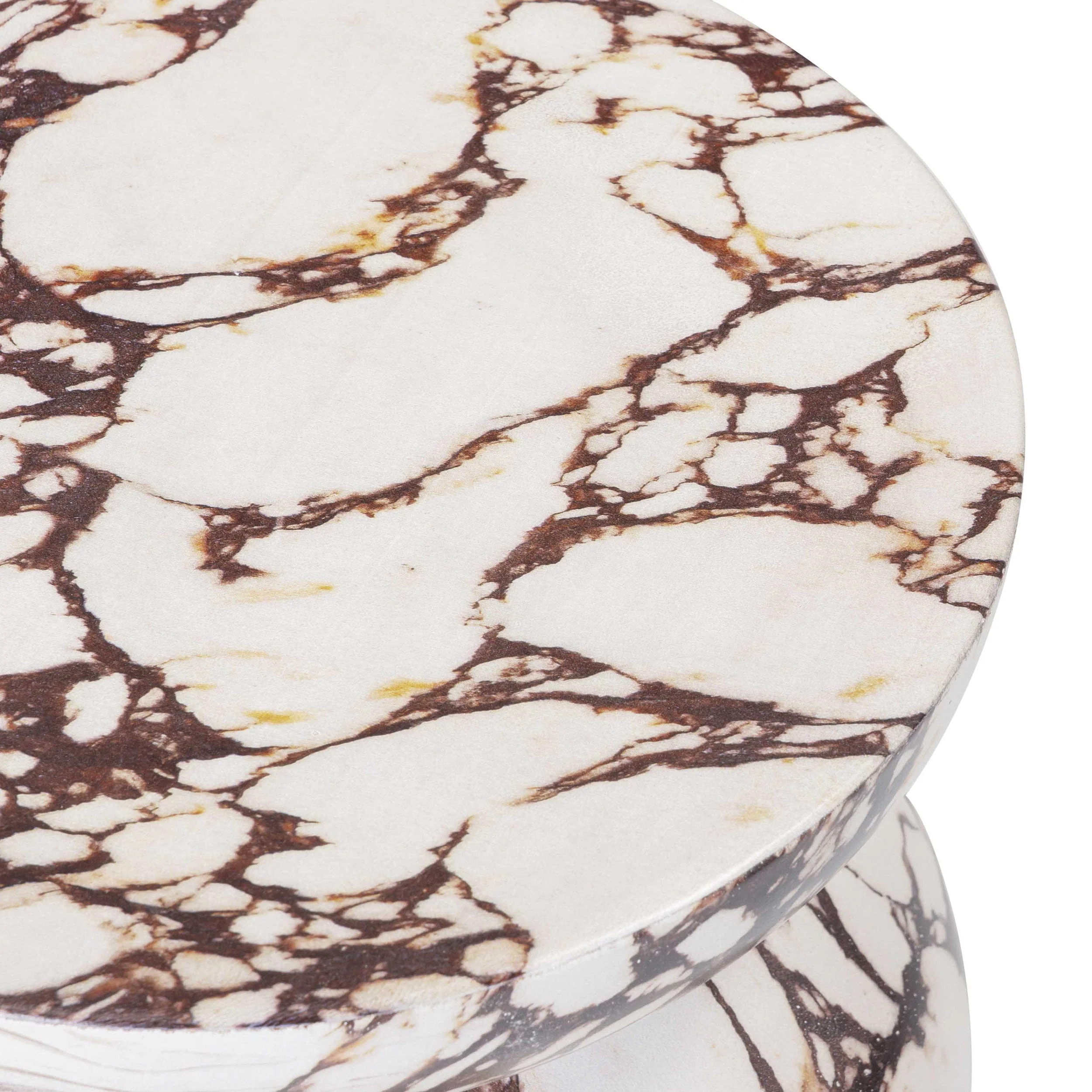 Pia Outdoor Side Table, Red Marble - Image 5