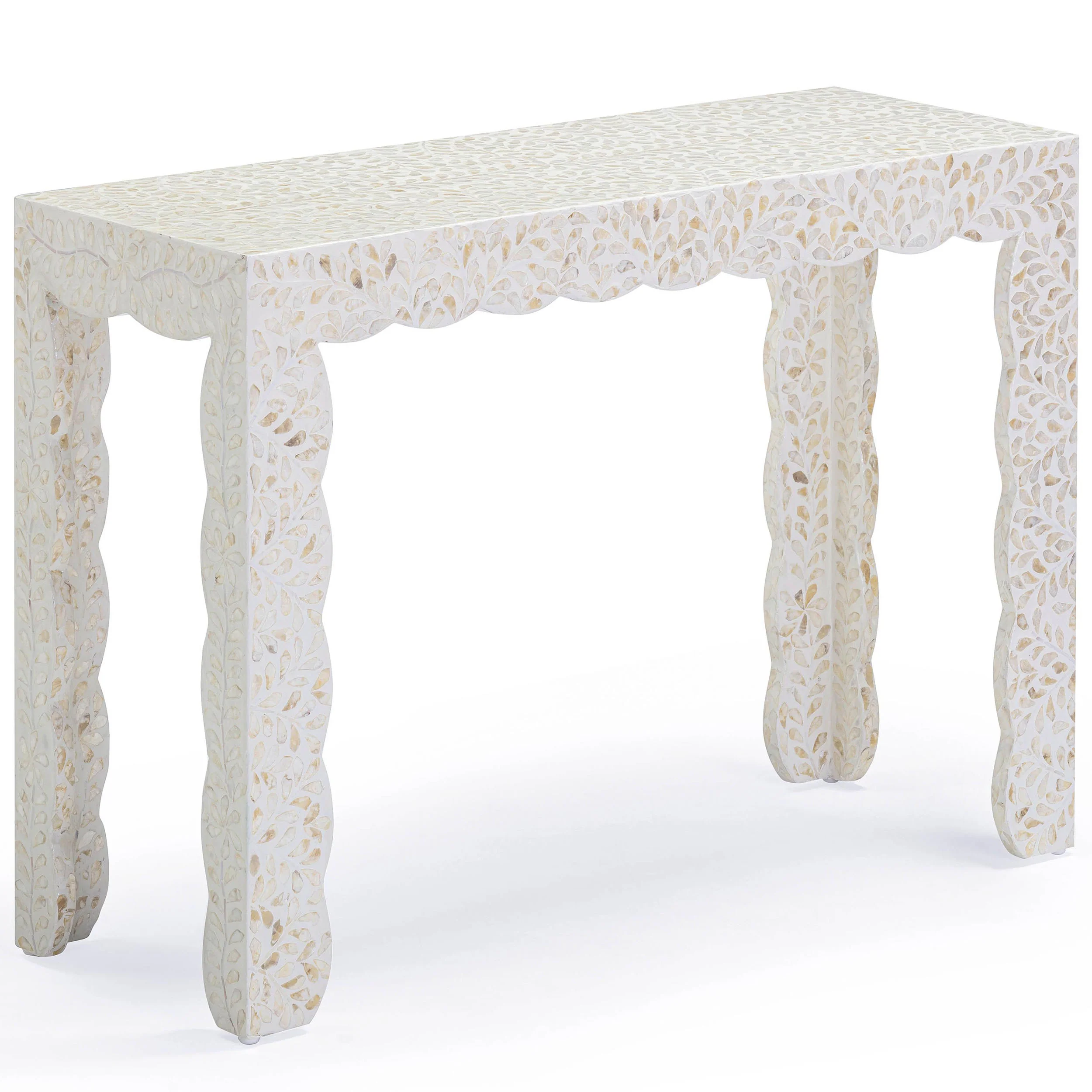 Piara Capiz Shell Console, Natural