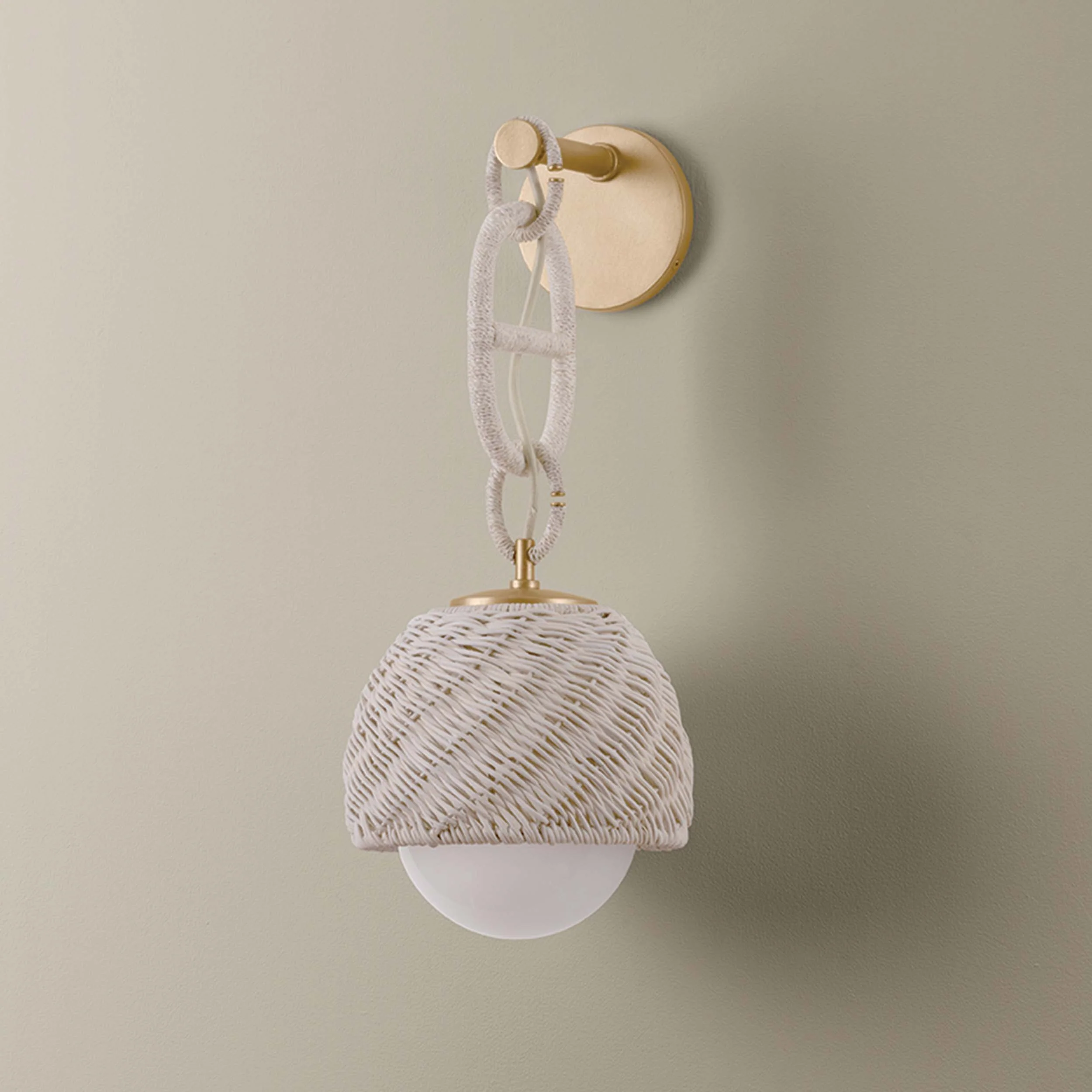 Piasu Wall Sconce, Champagne Leaf - Image 2