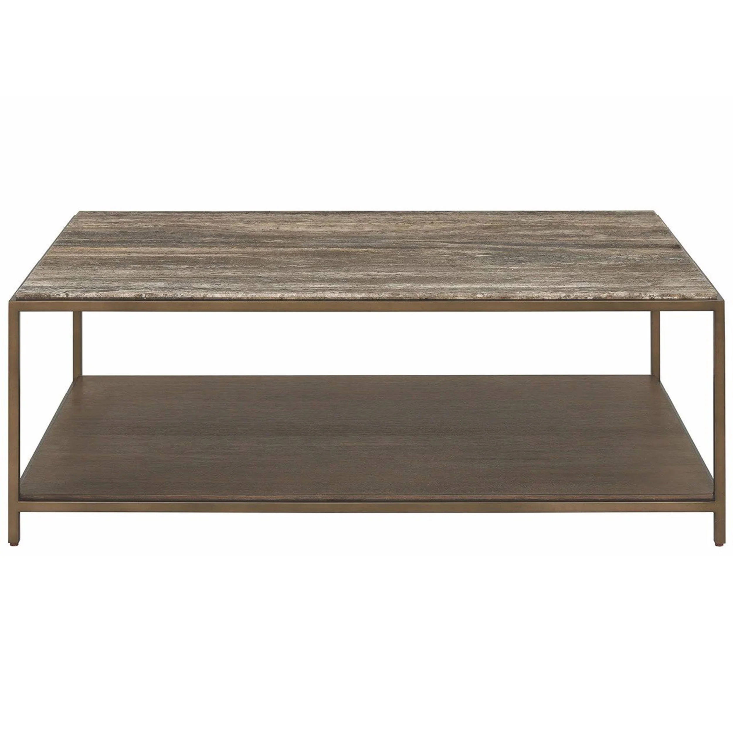 Montclair Cocktail Table, Dark Gray Travertine - Image 2