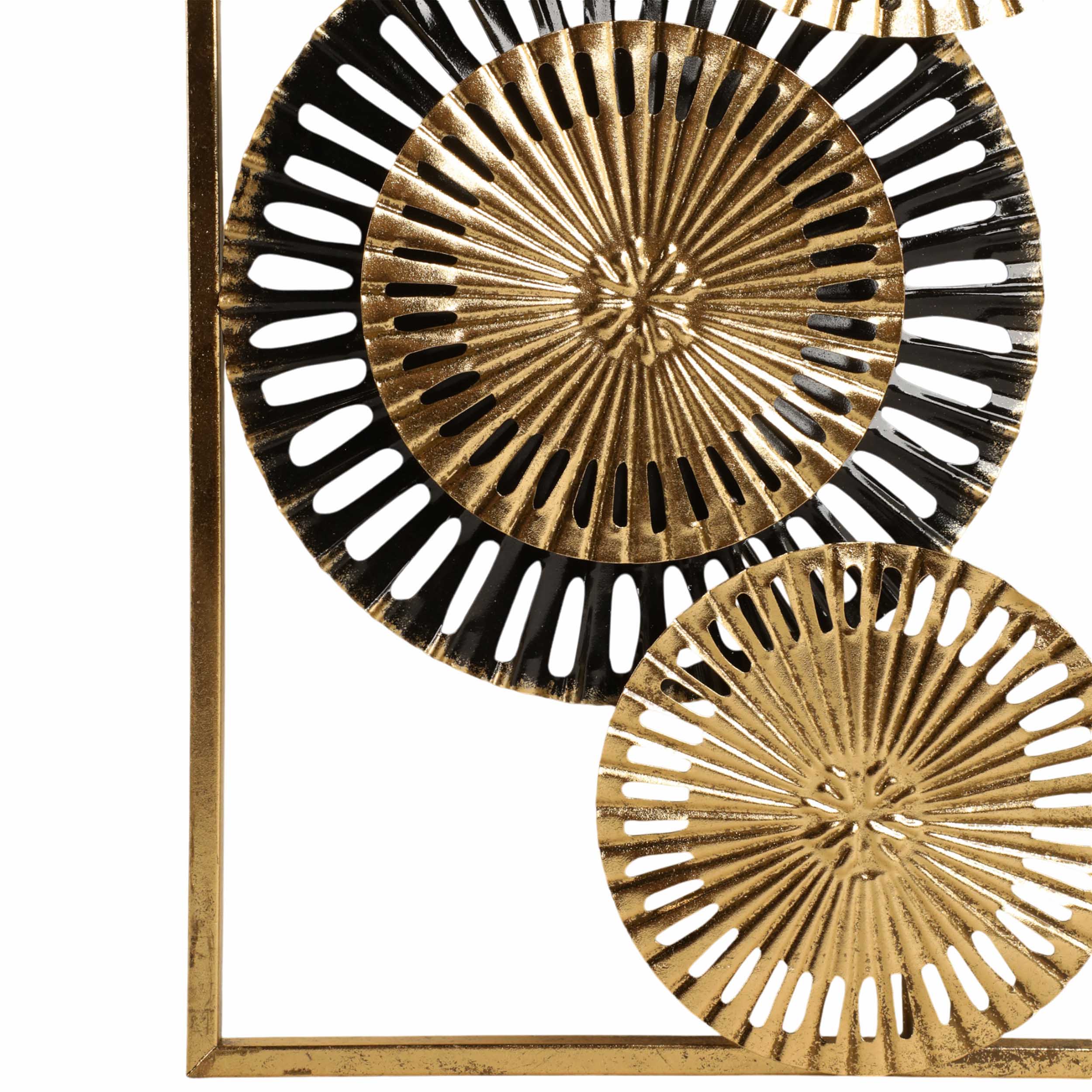 Pierced Disc Wall Panels, Gold/Multi, Set of 2 - Image 4