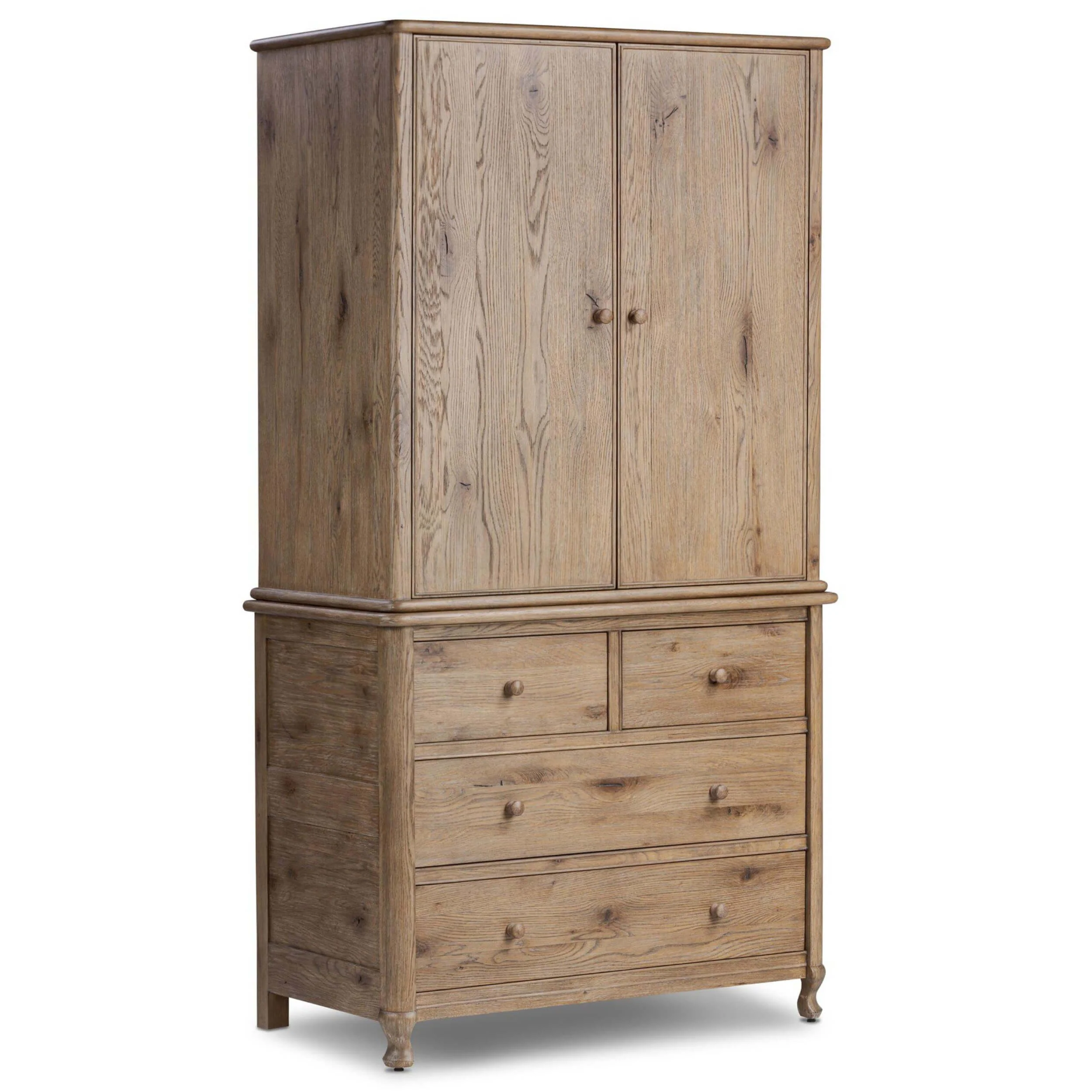 Pika Armoire, Weathered Oak by Four Hands