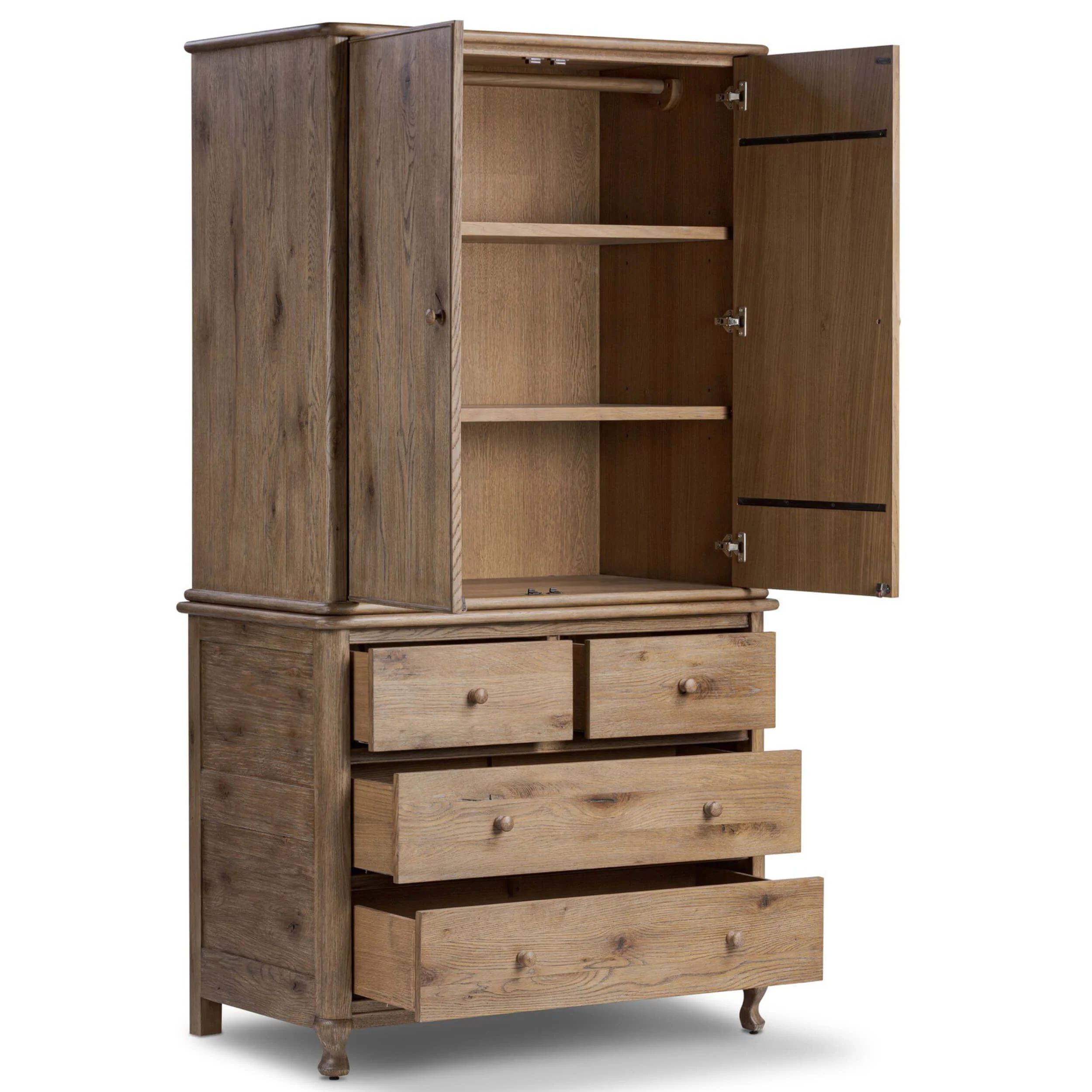 Pika Armoire, Weathered Oak by Four Hands - Image 4