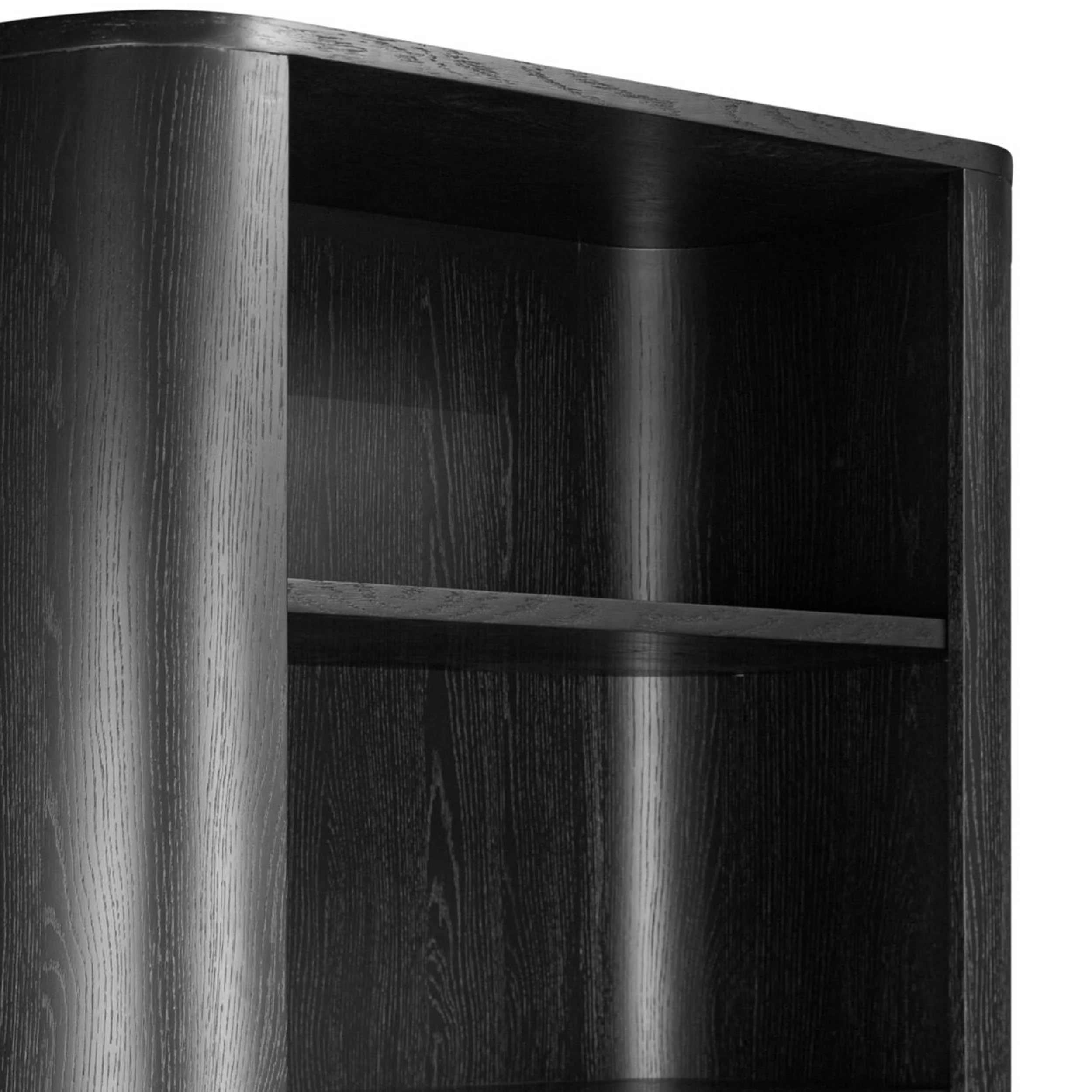 Pilar Bookcase, Charcoal Oak by Four Hands - Image 5