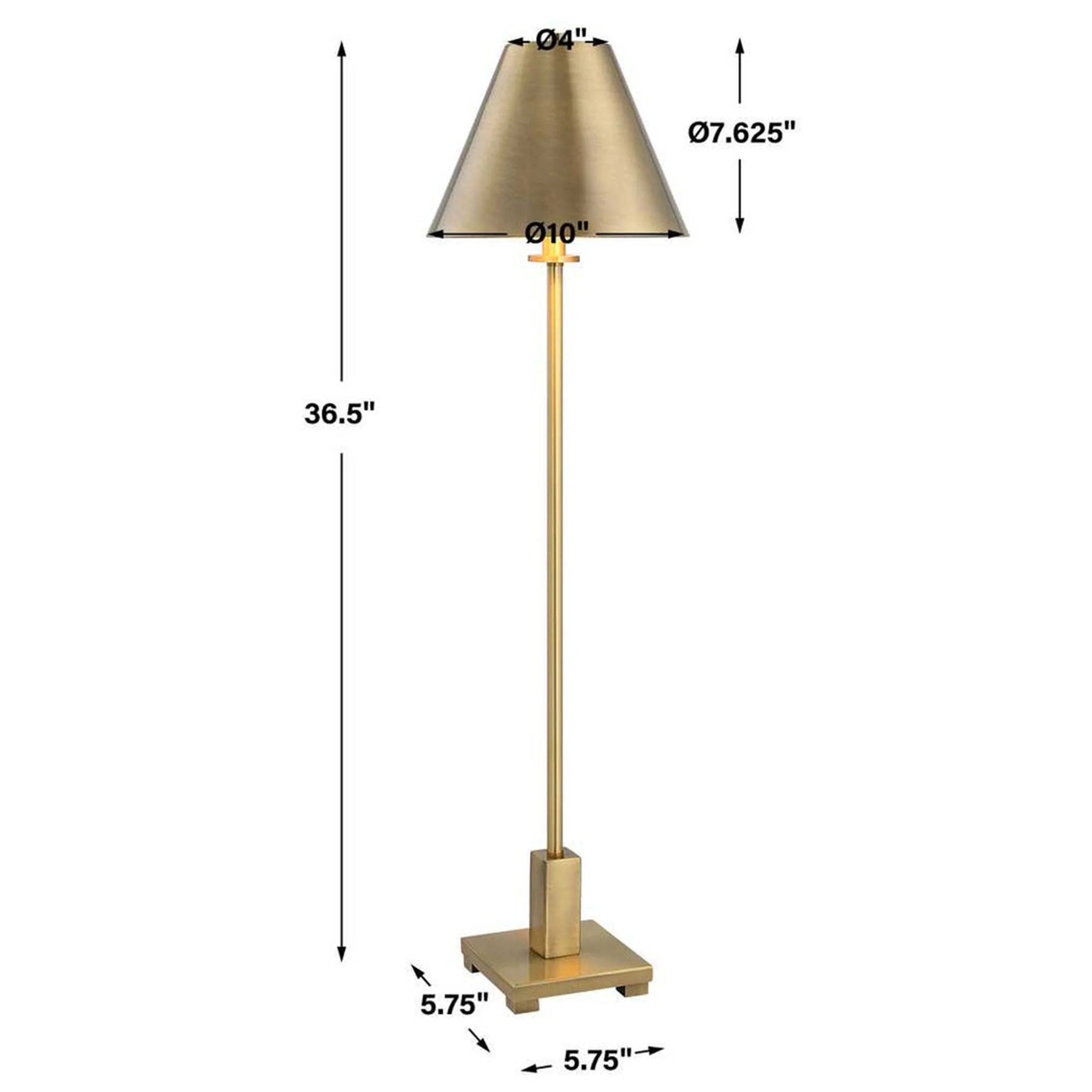 Pilot Buffet Lamp, Brass - Image 7