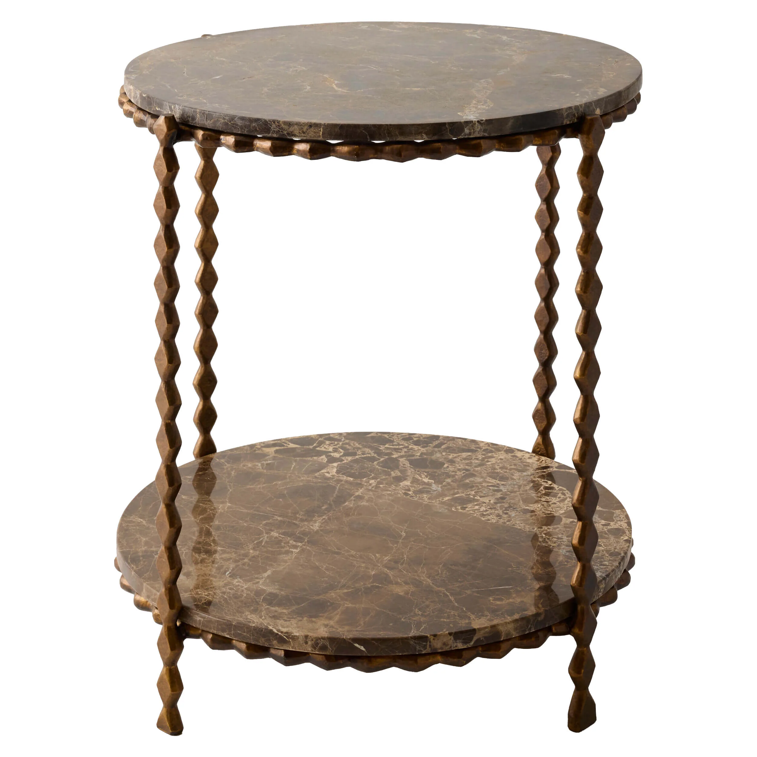 Pinkered Side Table, Bronze - Image 2