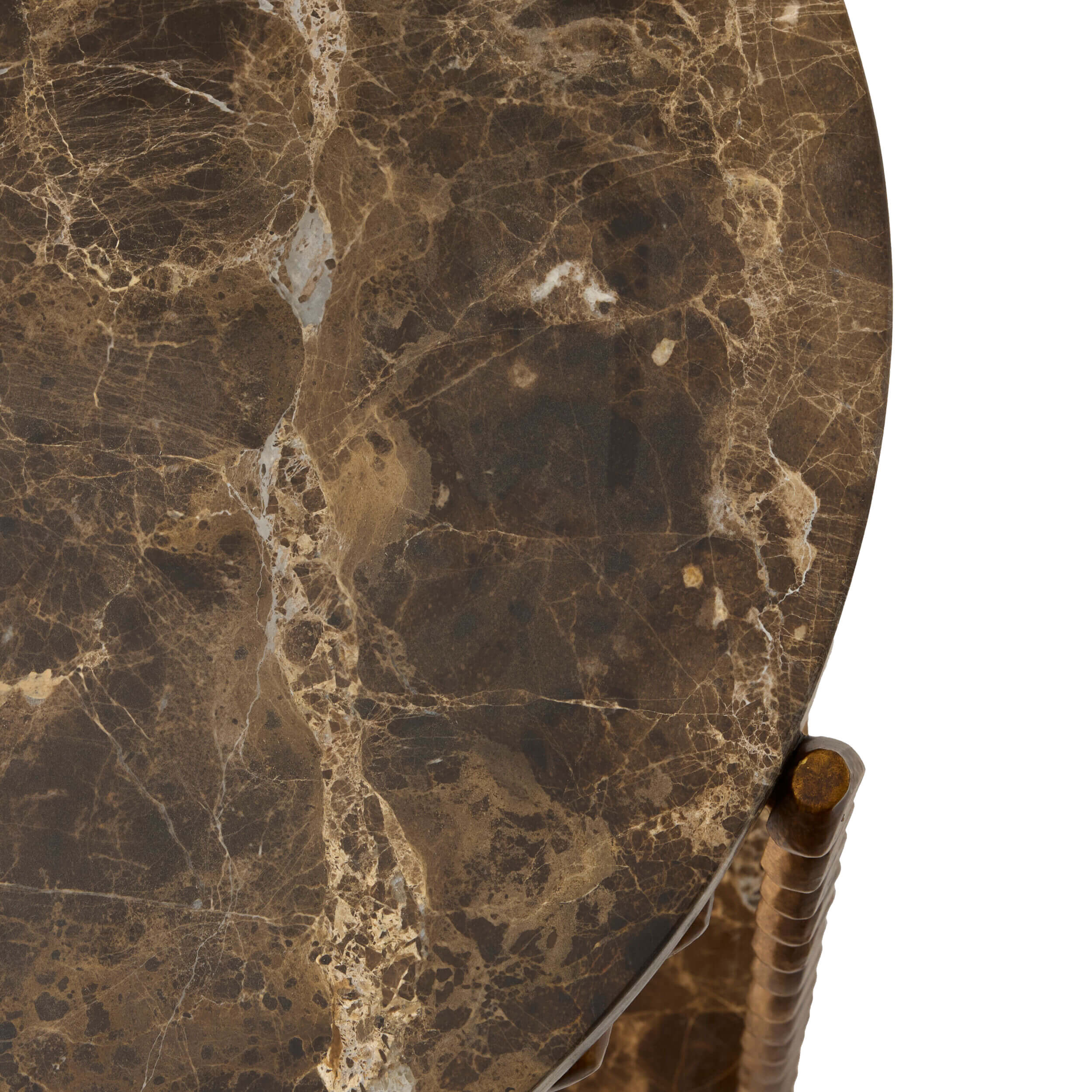 Pinkered Side Table, Bronze - Image 3