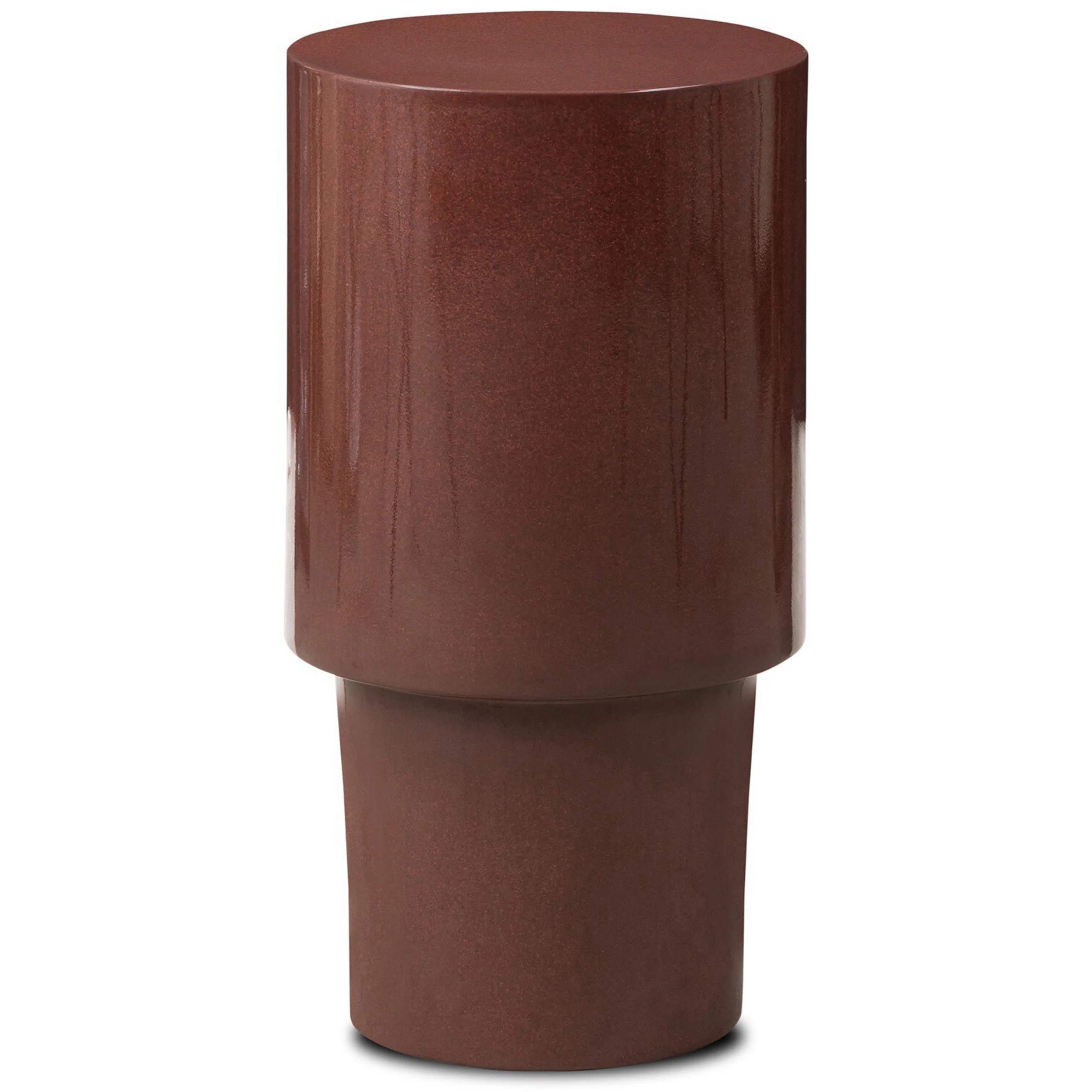 Pinko End Table, Smooth Red Concreteby by Four Hands