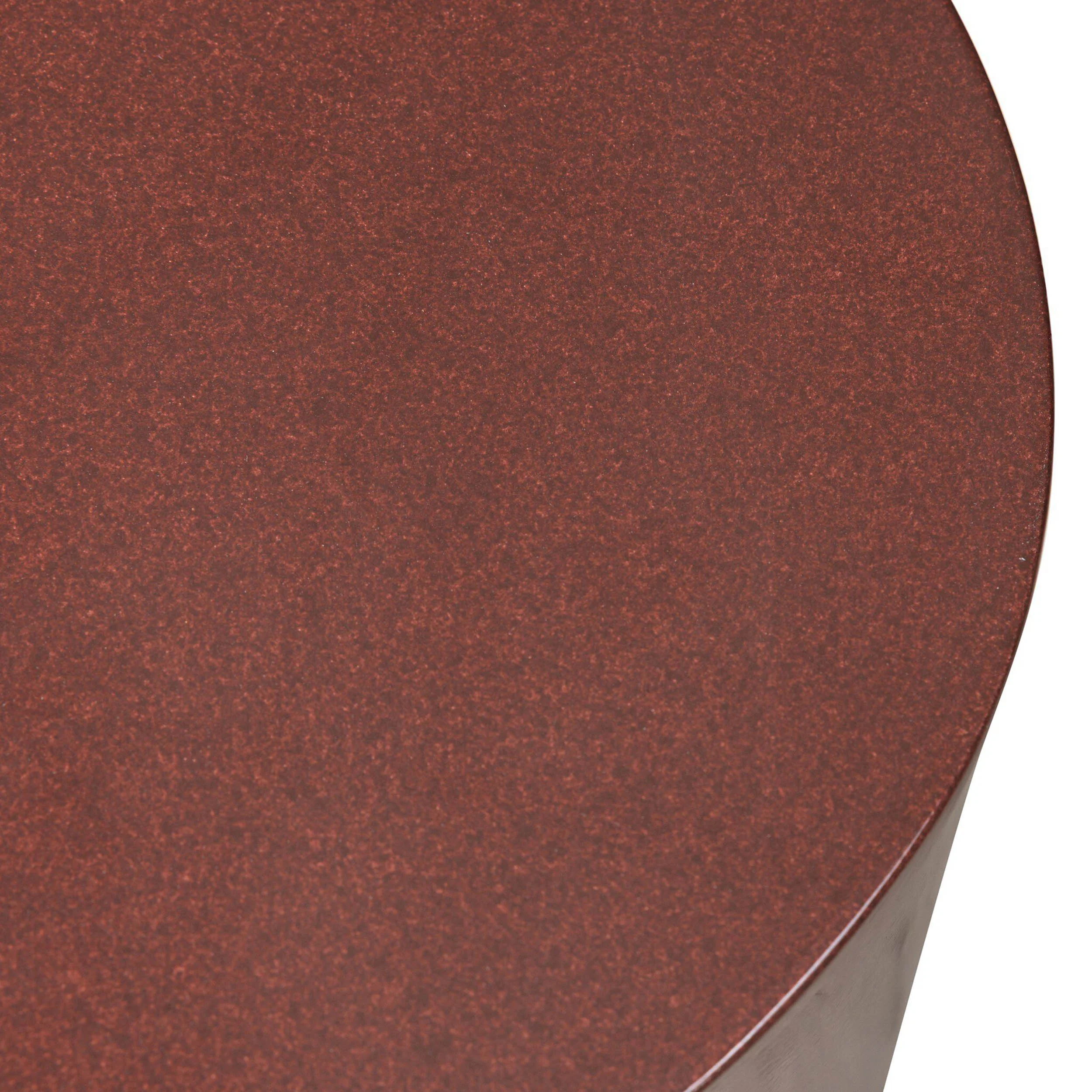 Pinko End Table, Smooth Red Concreteby by Four Hands - Image 4