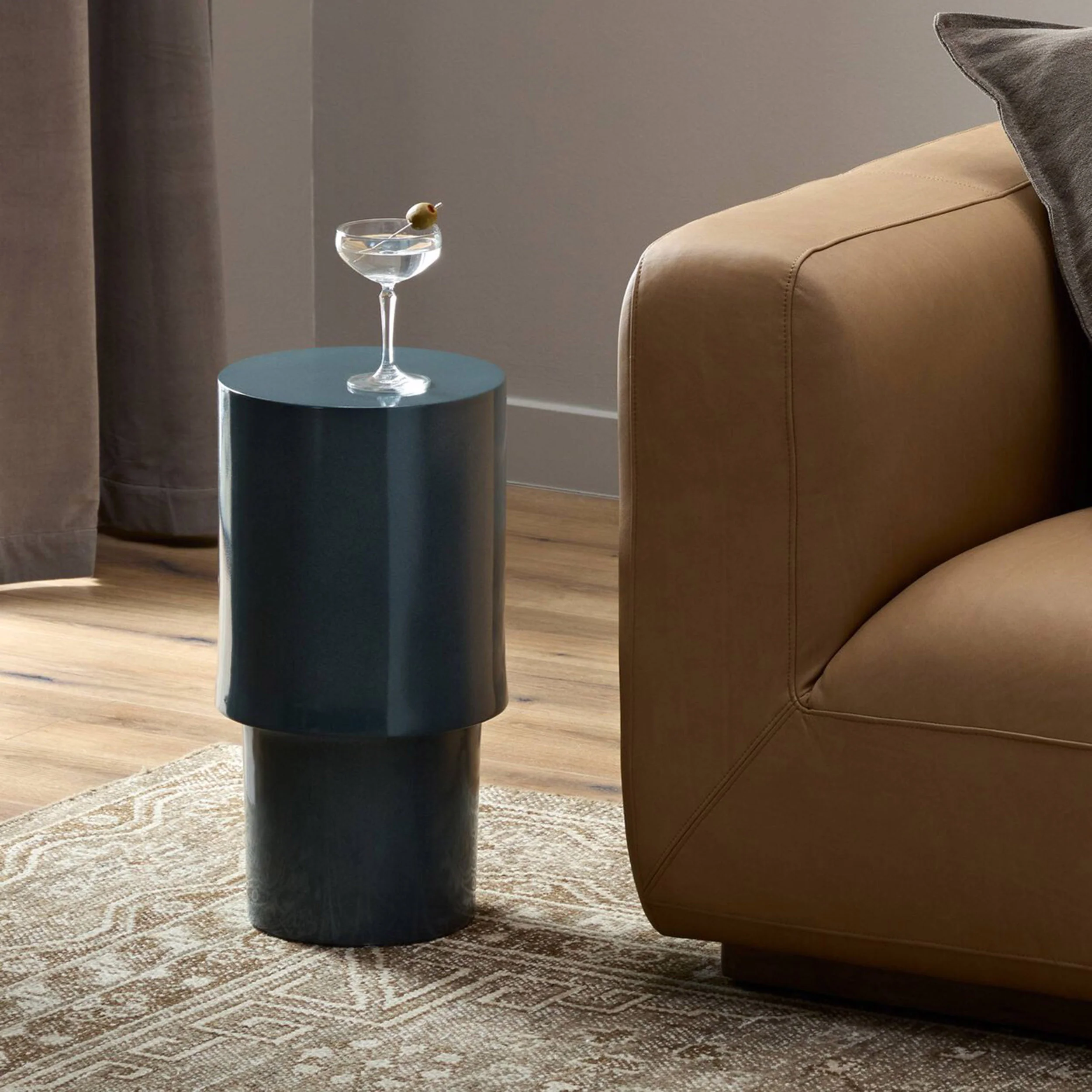Pinko End Table, Smooth Slate by Four Hands - Image 5