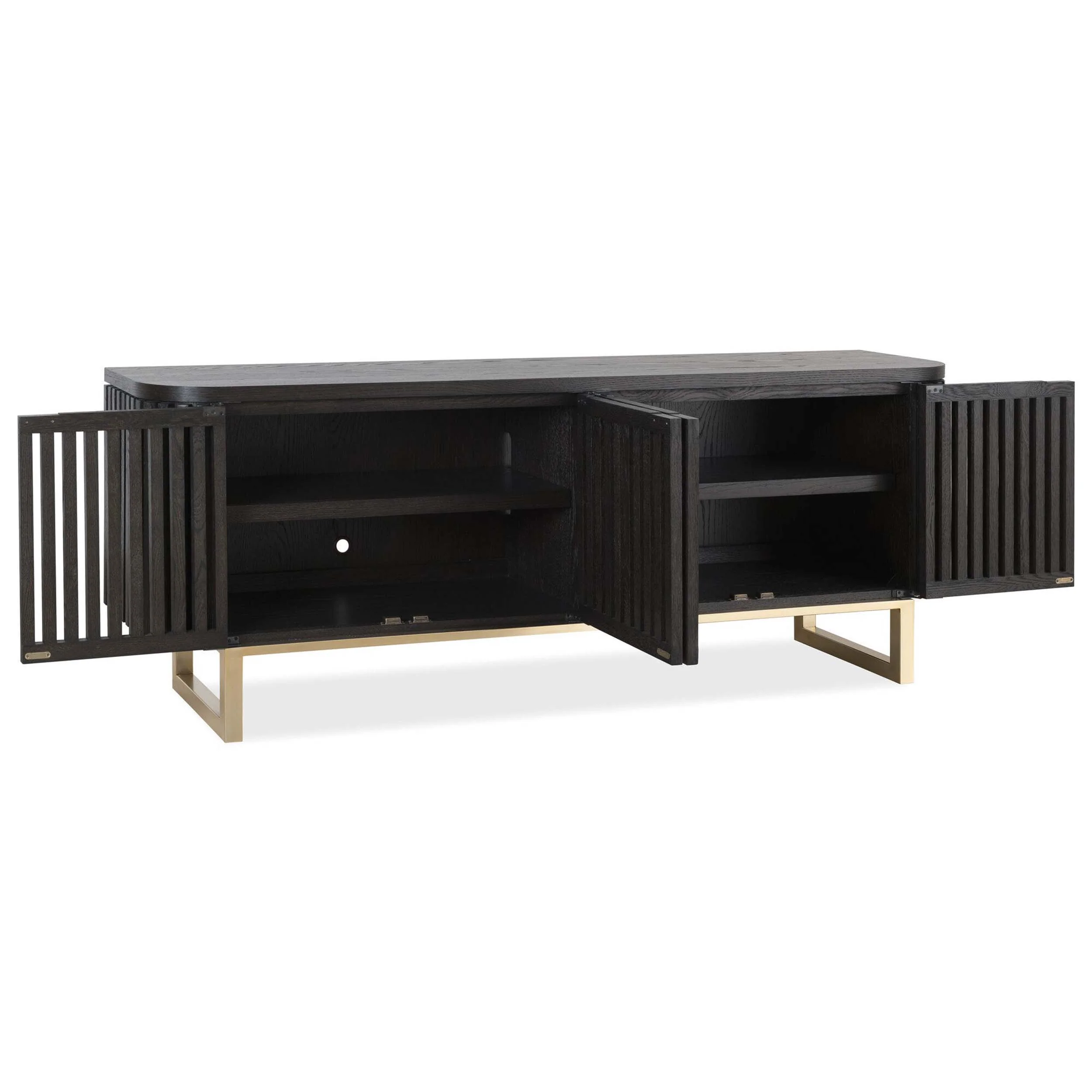 Easton Entertainment Console, Black - Image 5
