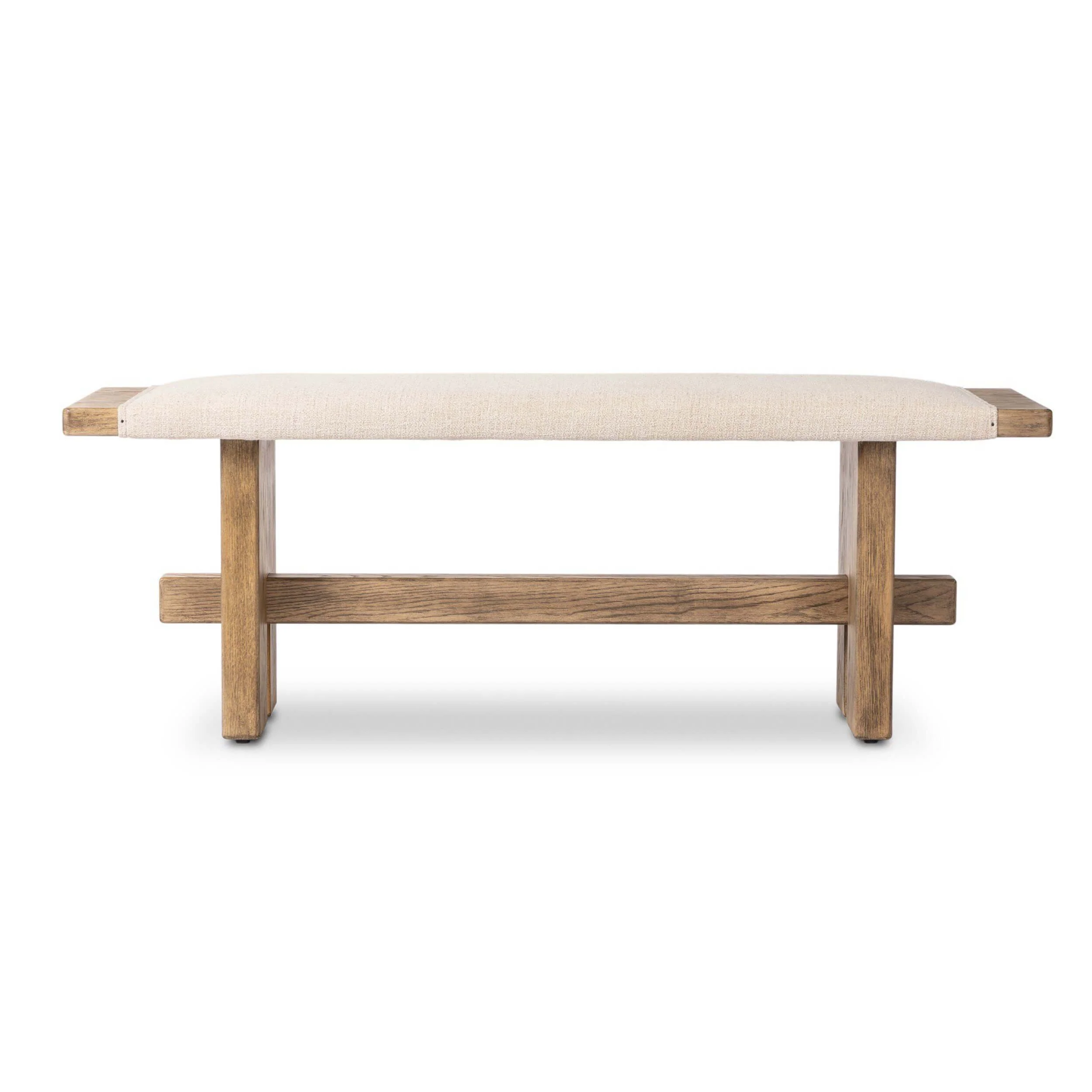 Poe Bench, Hampton Cream by Four Hands - Image 2