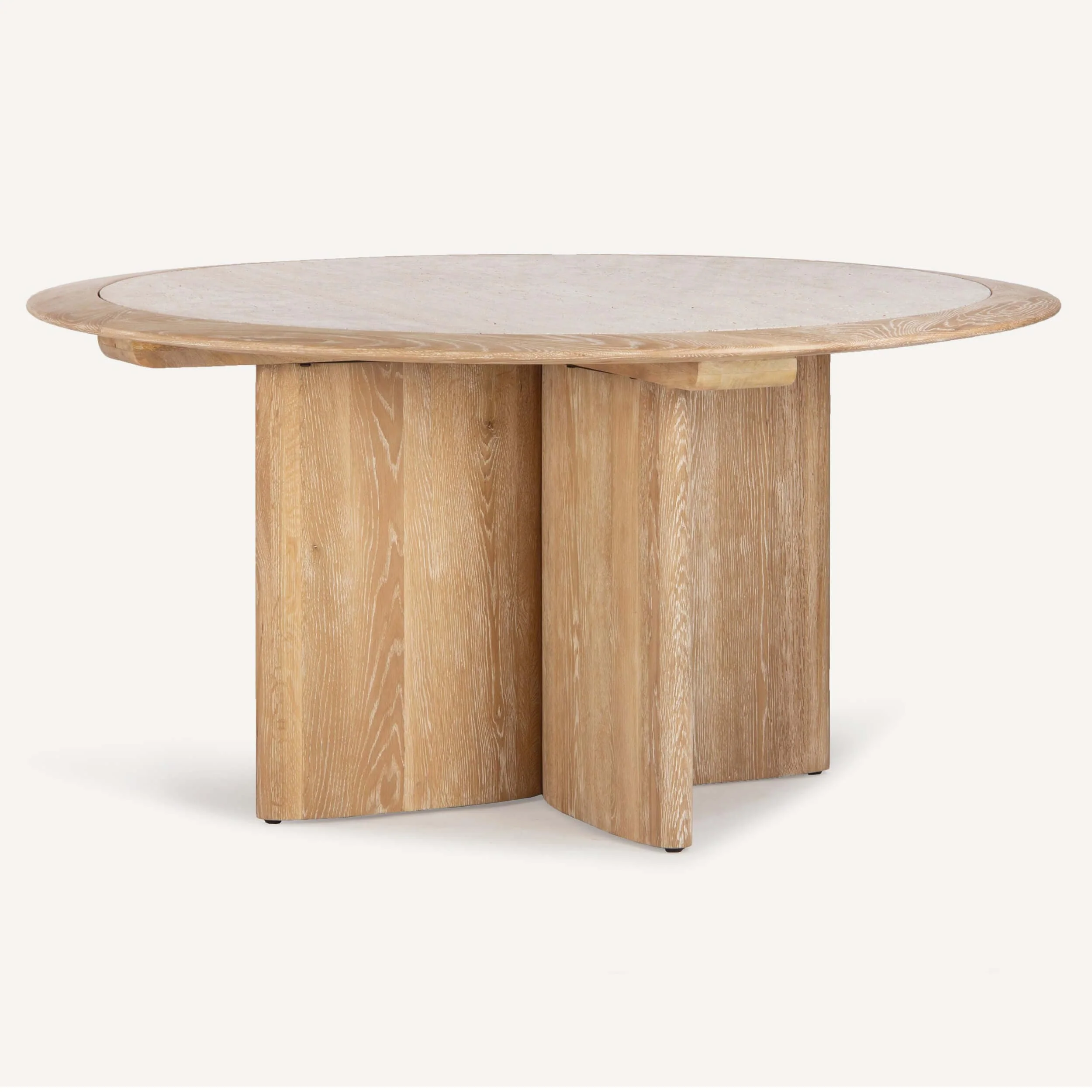 Polaris Dining Table, Cerused Oak
