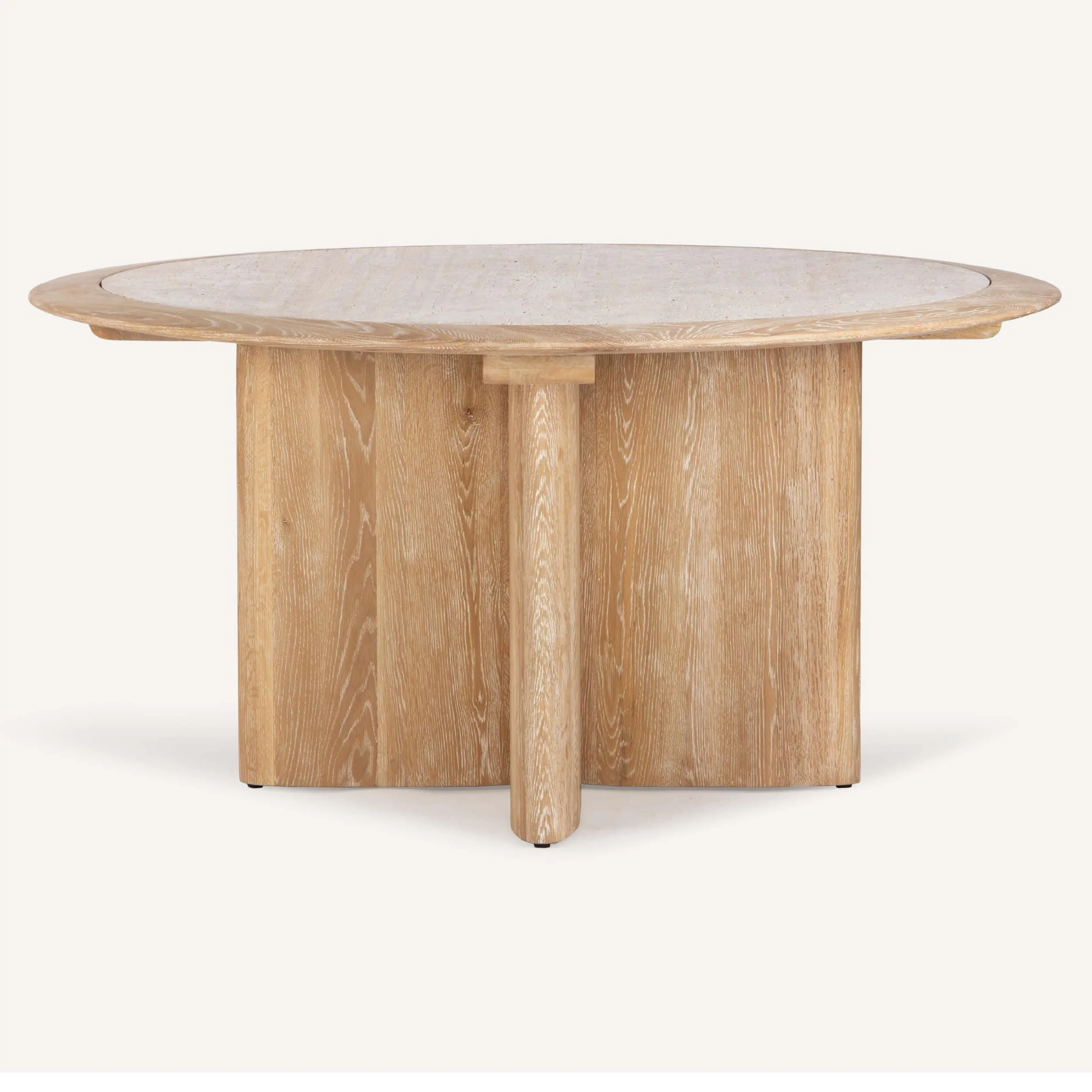 Polaris Dining Table, Cerused Oak - Image 2