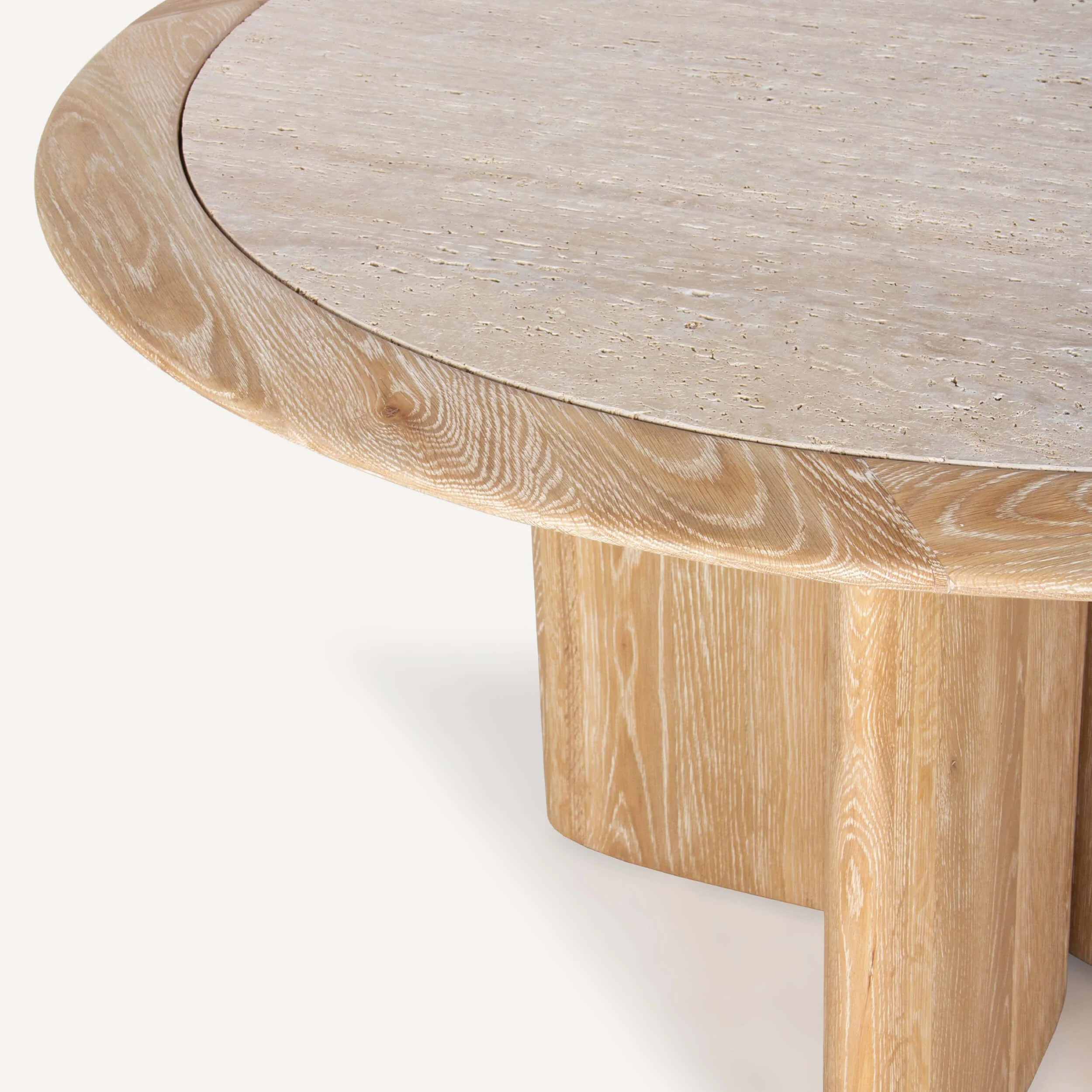 Polaris Dining Table, Cerused Oak - Image 4