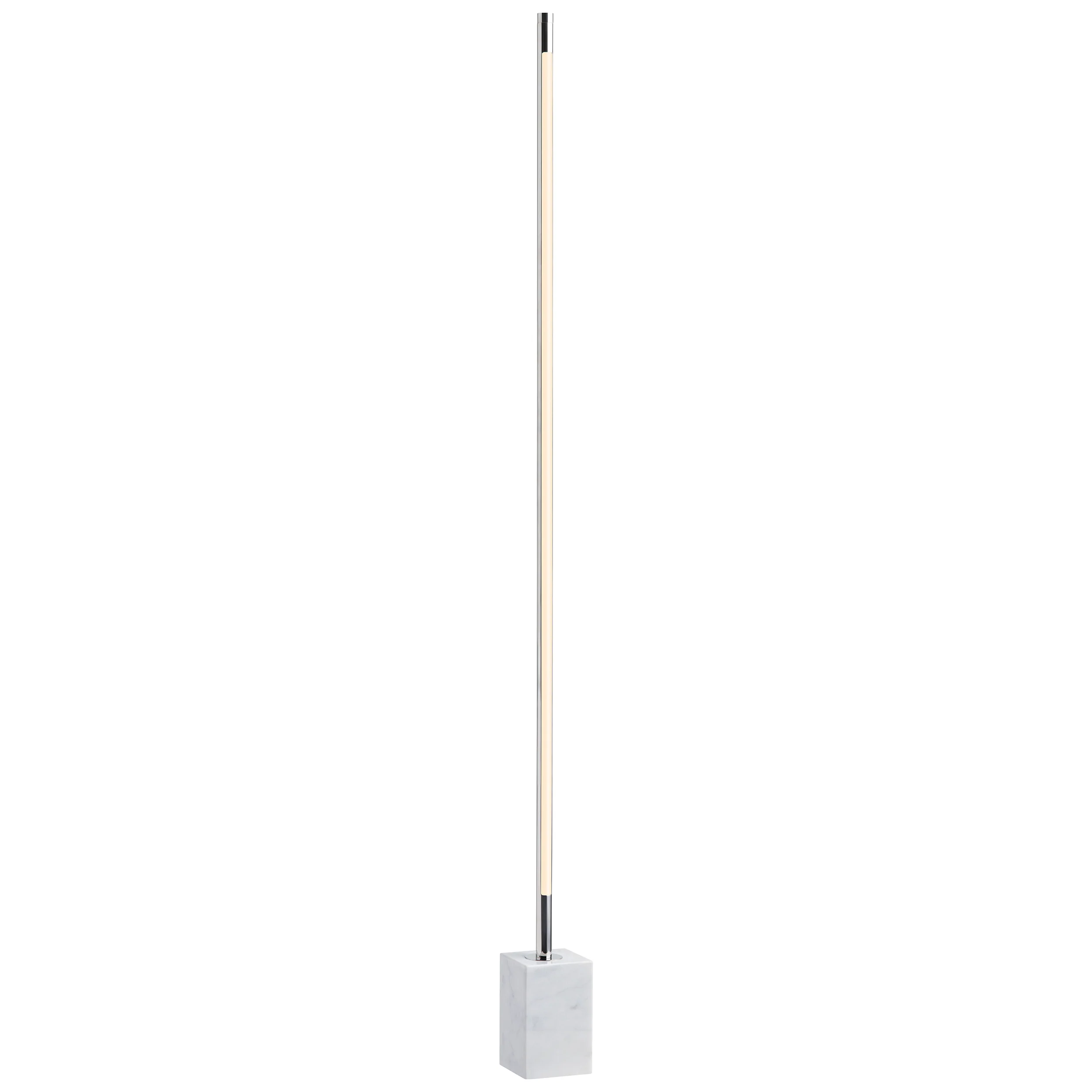 Polaris LED Floor Lamp, Silver - Image 2