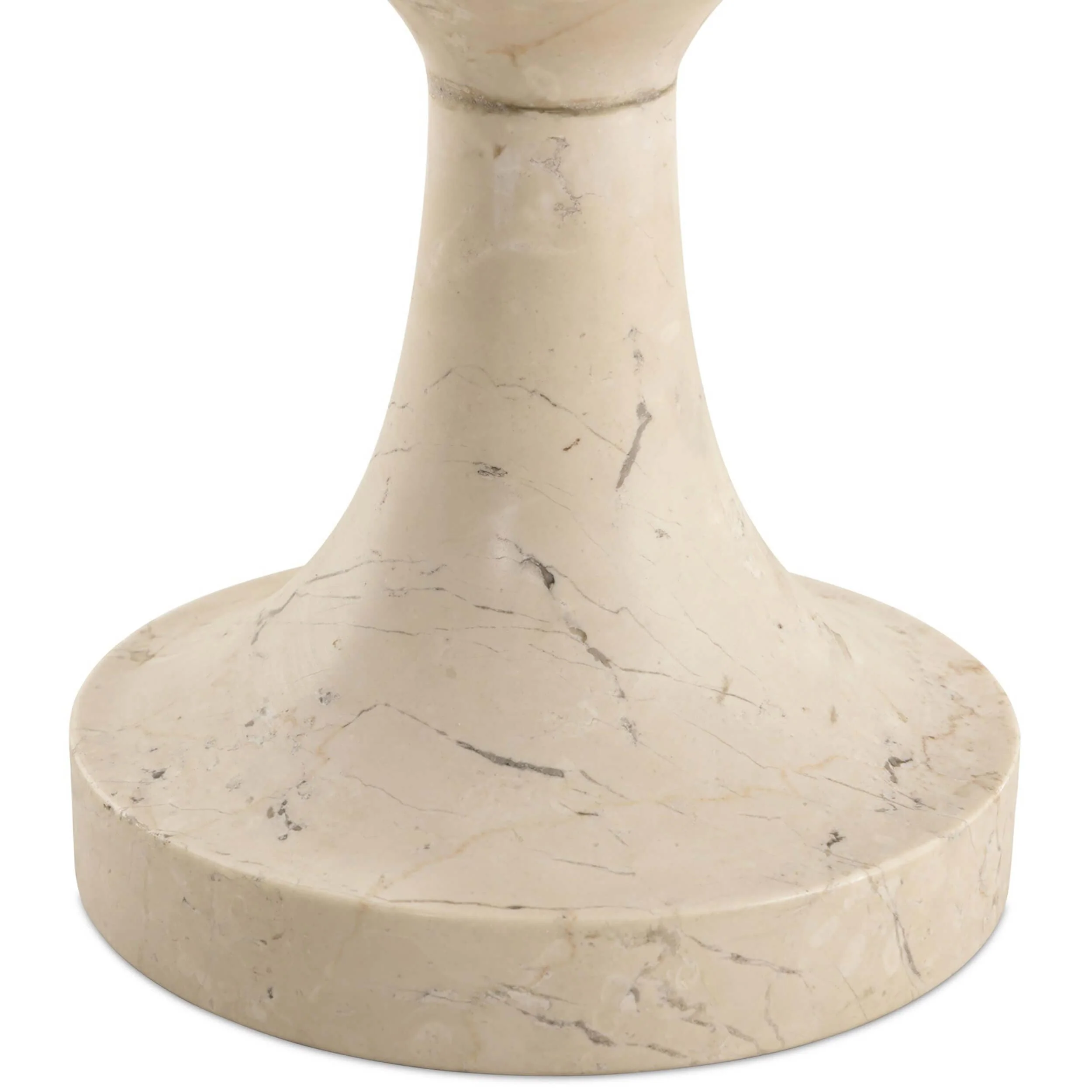 Polli End Table, Cream Marble by Four Hands - Image 4