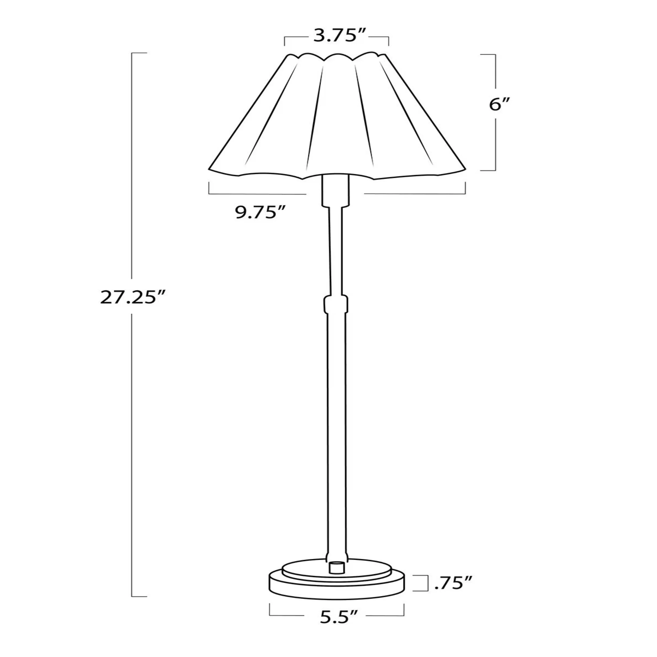 Polly Buffet Lamp, Natural Brass/Linen - Image 4