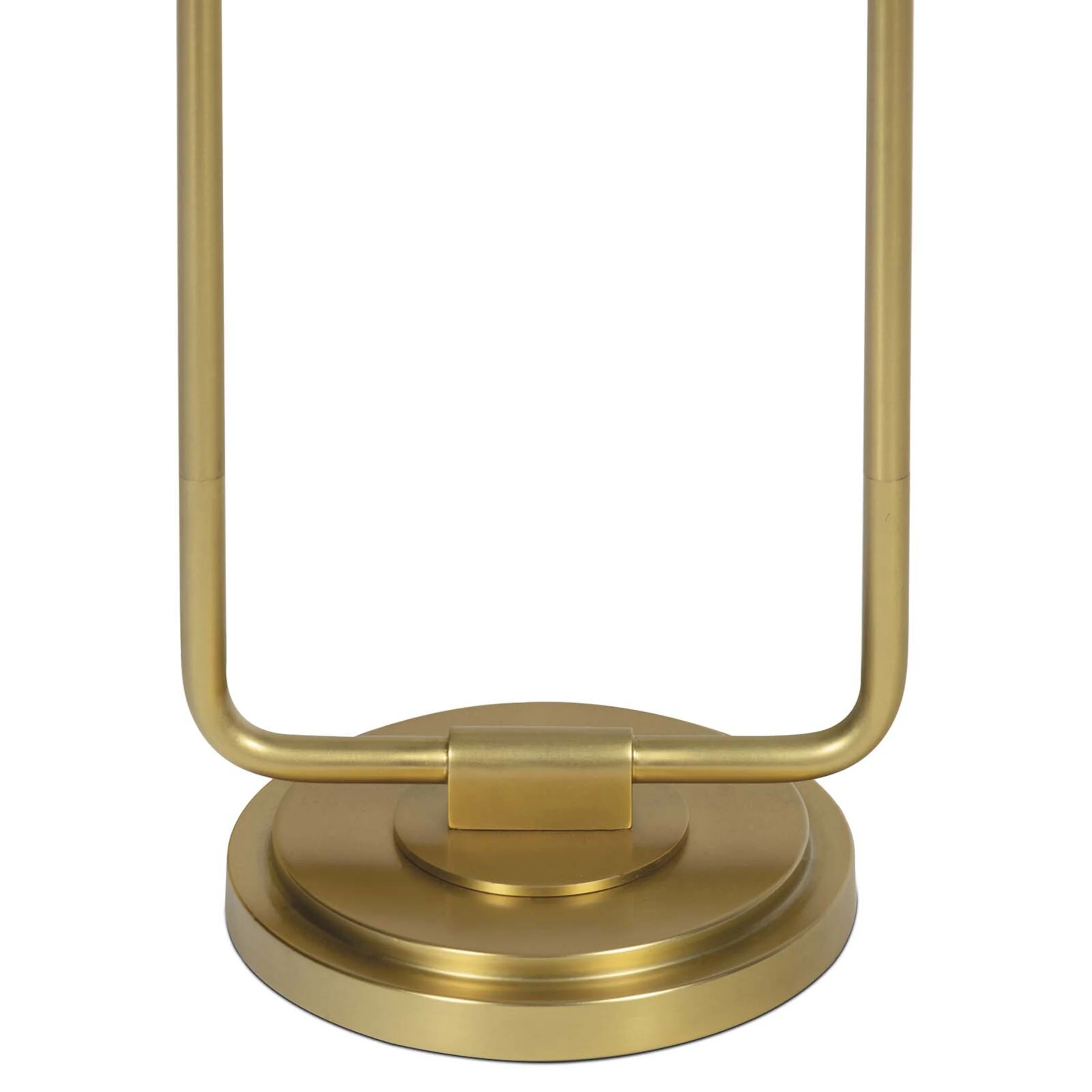 Polly Double Arm Table Lamp, Natural Brass/Wild Poppy - Image 2