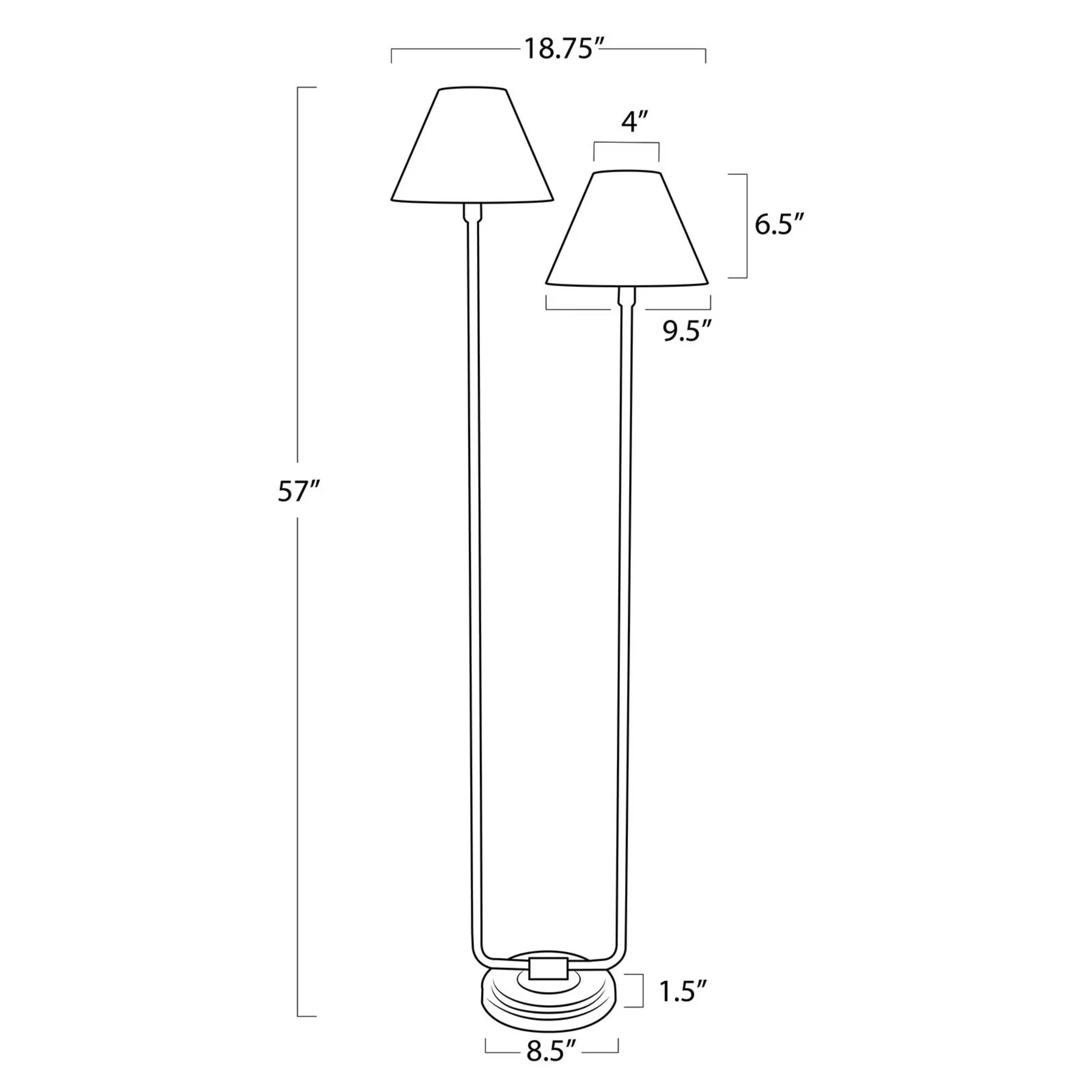 Polly Floor Lamp, Natural Brass/Rattan - Image 5