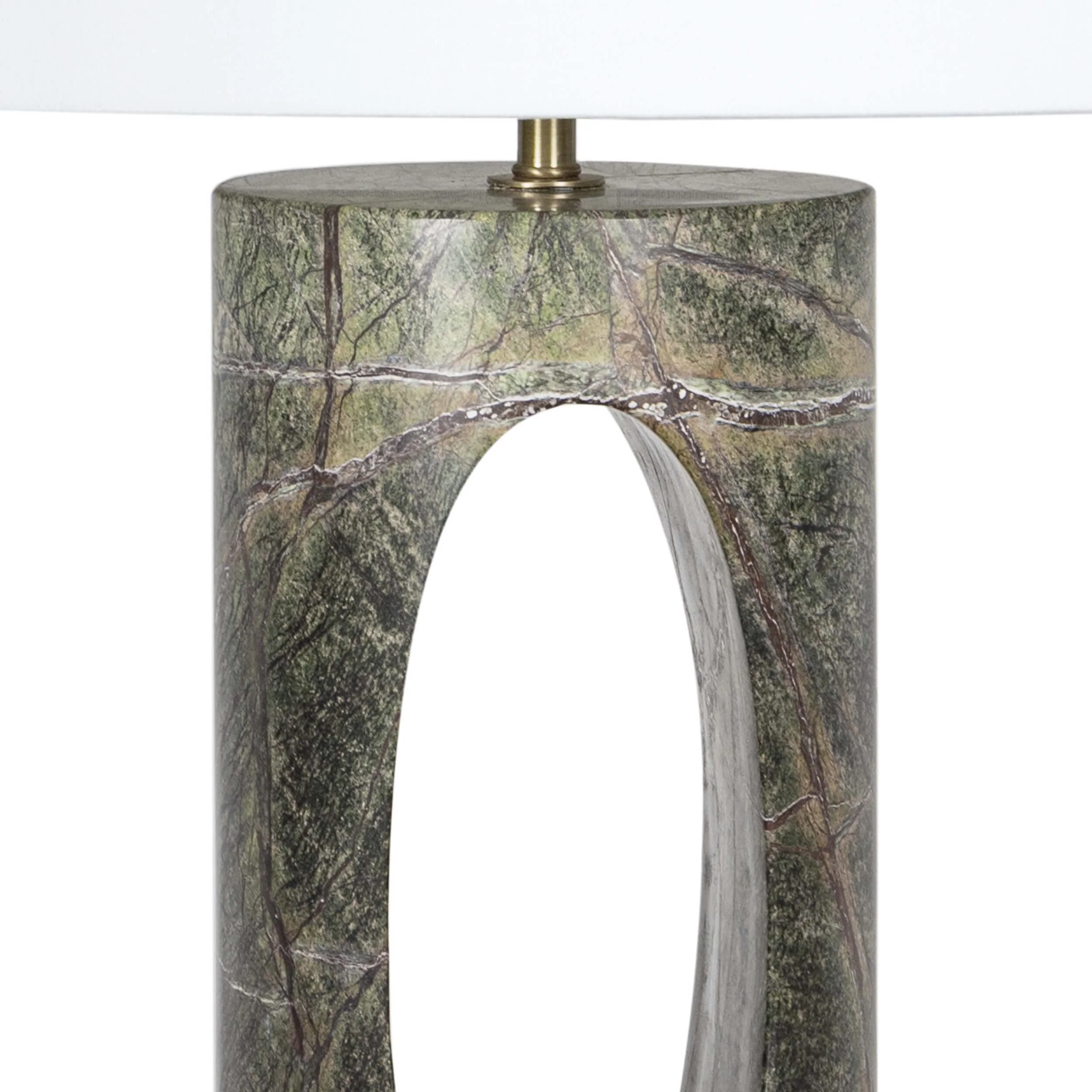 Portia Marble Table Lamp, Green - Image 3