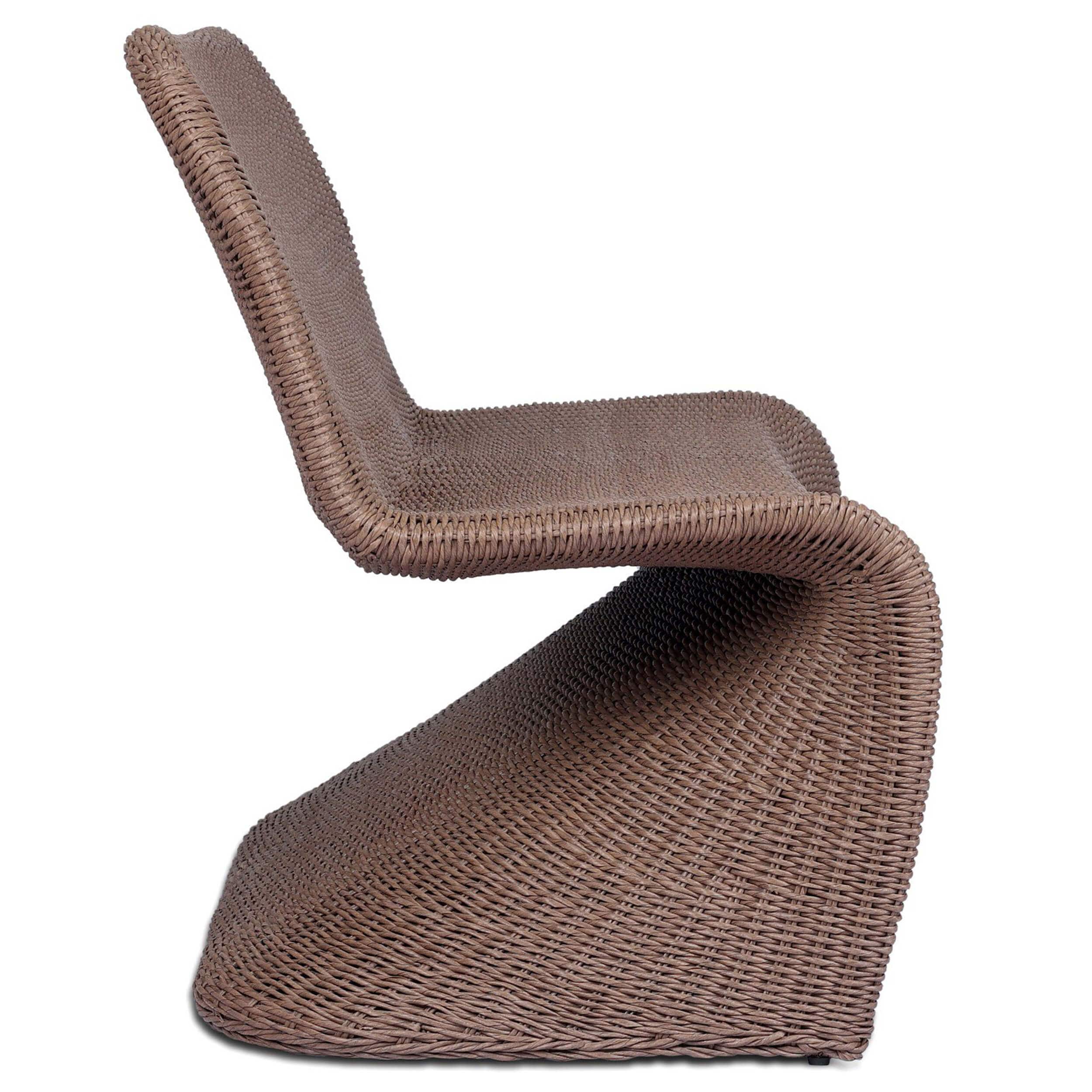 Portia Outdoor Dining Bench, Tanned Weave by Four Hands - Image 3