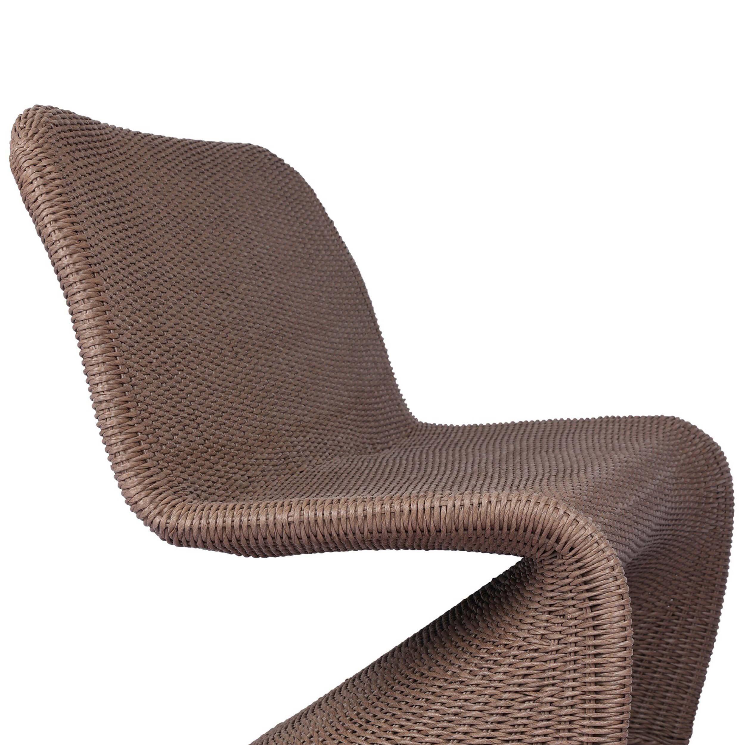 Portia Outdoor Dining Bench, Tanned Weave by Four Hands - Image 4