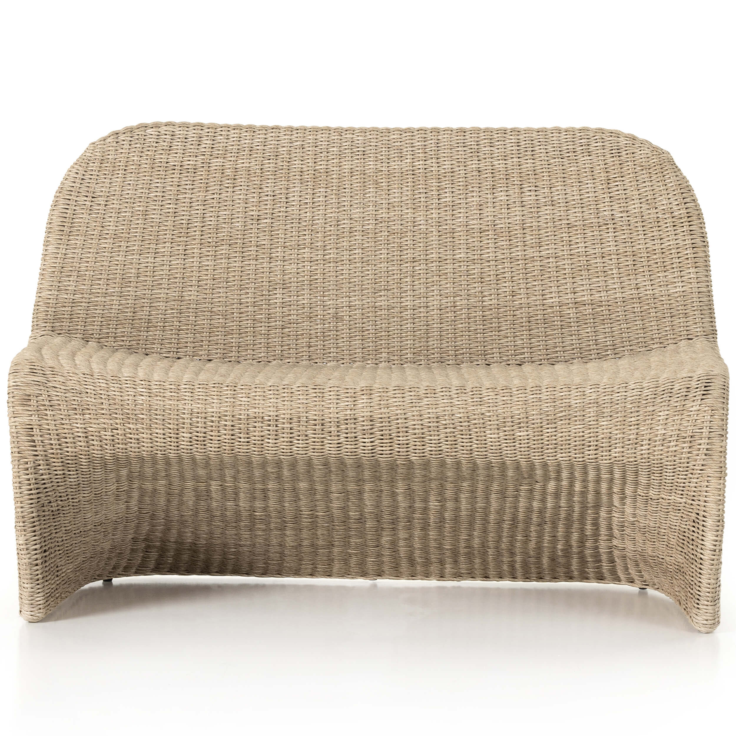 Portia Outdoor Dining Bench, White by Four Hands - Image 2