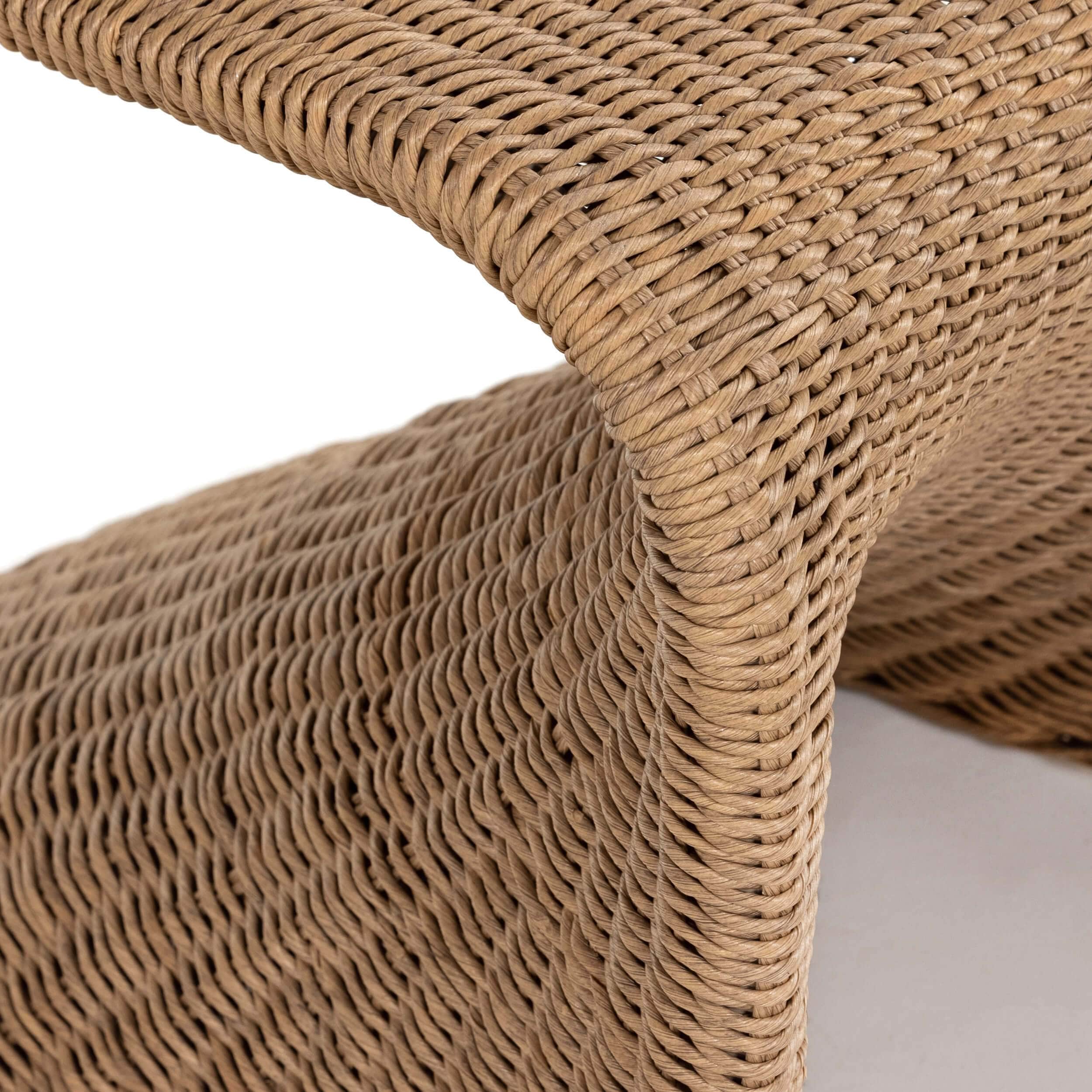 Portia Outdoor Dining Chair, Vintage Natural, Set of 2 by Four Hands - Image 7