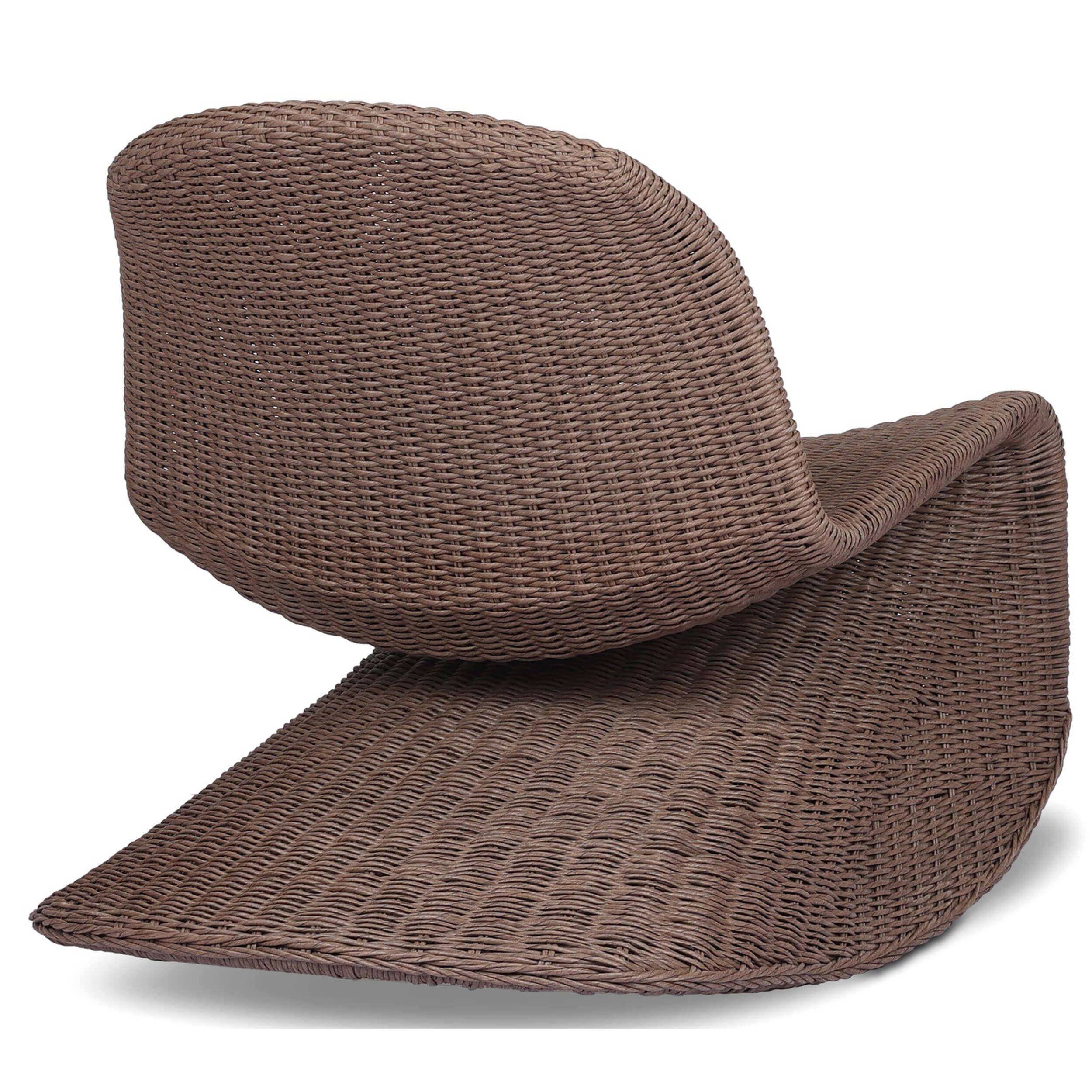 Portia Outdoor Rocking Chair, Tanned Weave by Four Hands - Image 5