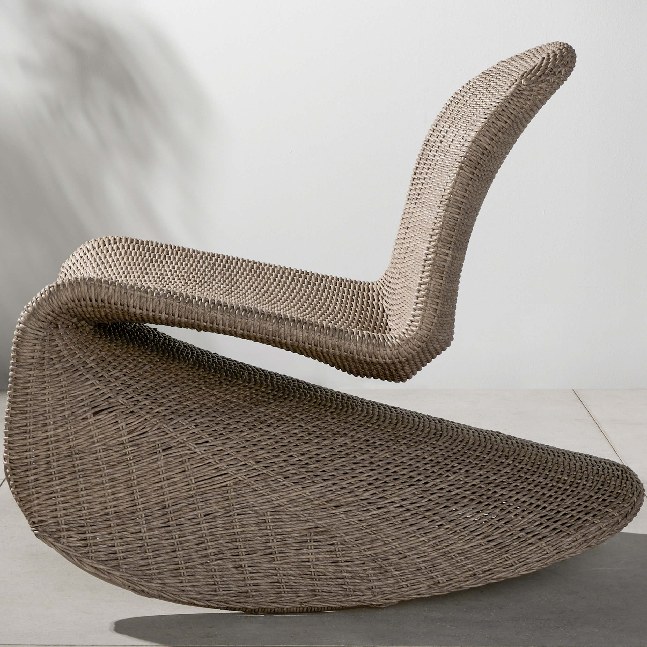 Portia Outdoor Rocking Chair, White by Four Hands - Image 4