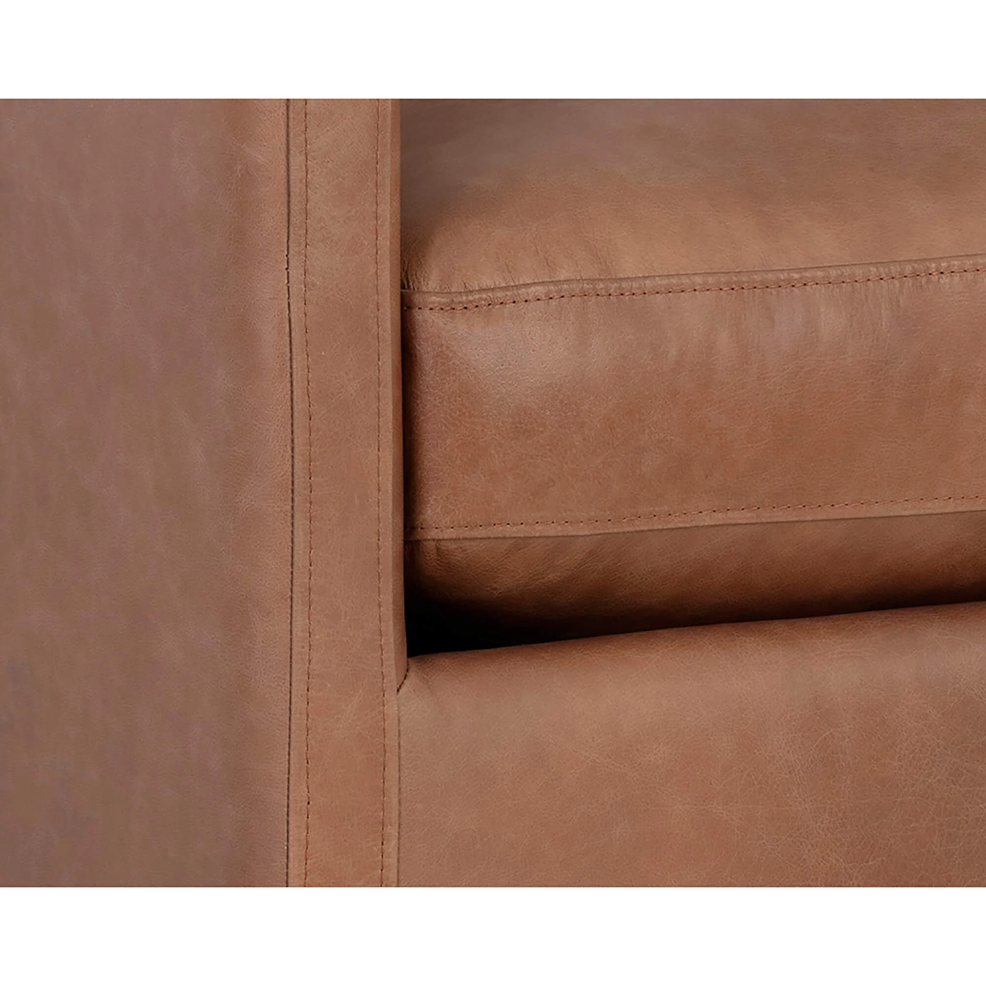 Portman Leather Swivel Chair, Marseille Camel - Image 4