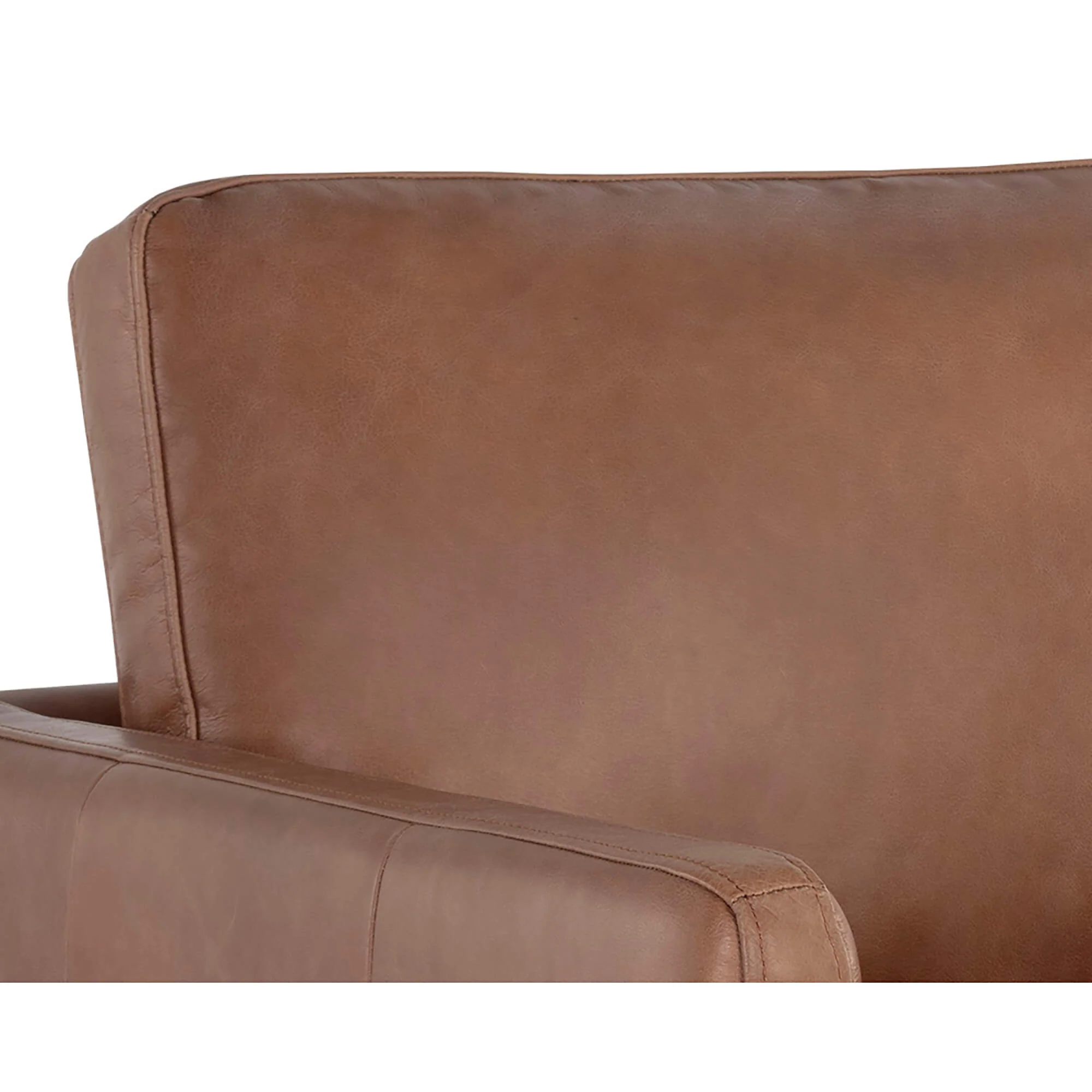 Portman Leather Swivel Chair, Marseille Camel - Image 5