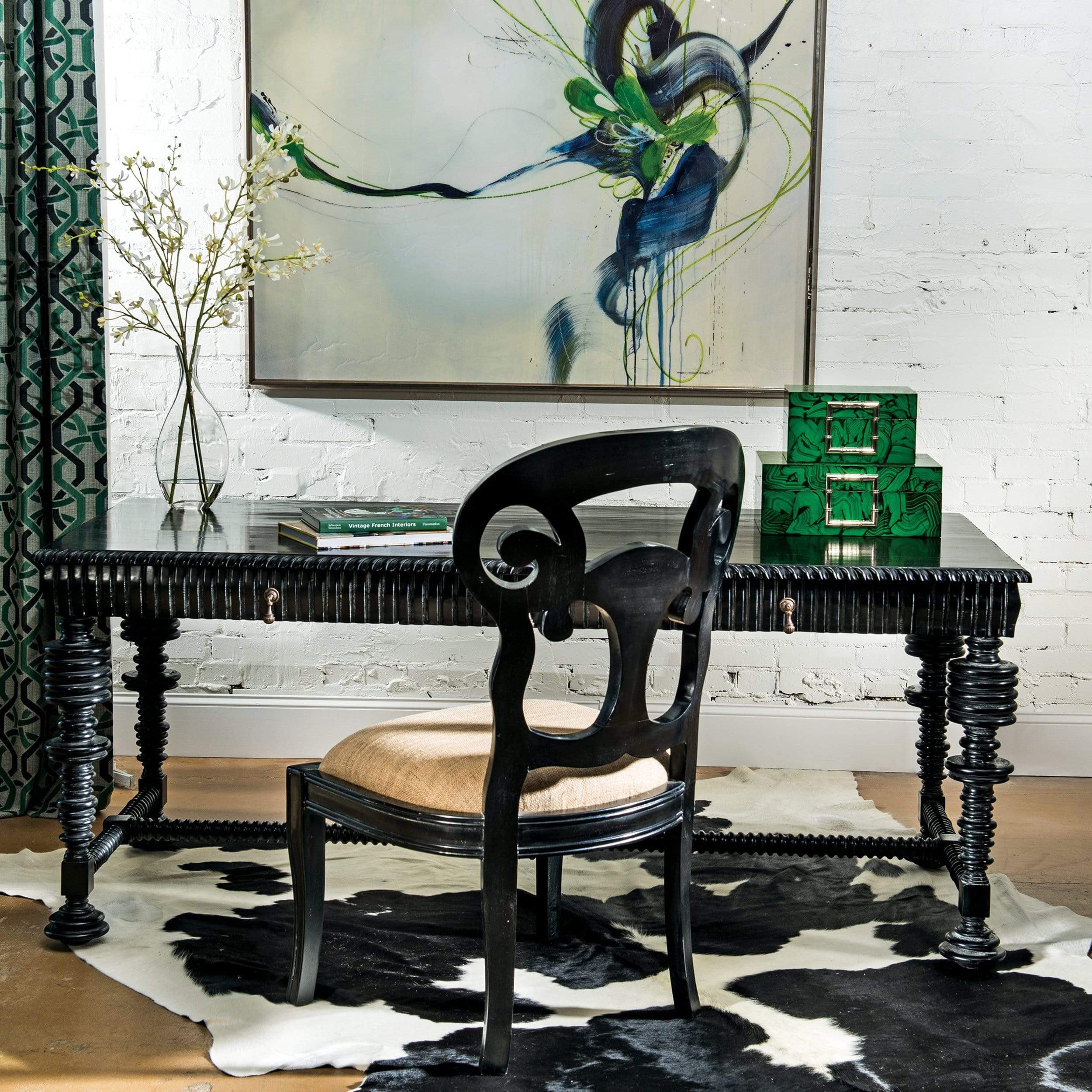 Portuguese Desk, Black - Image 6