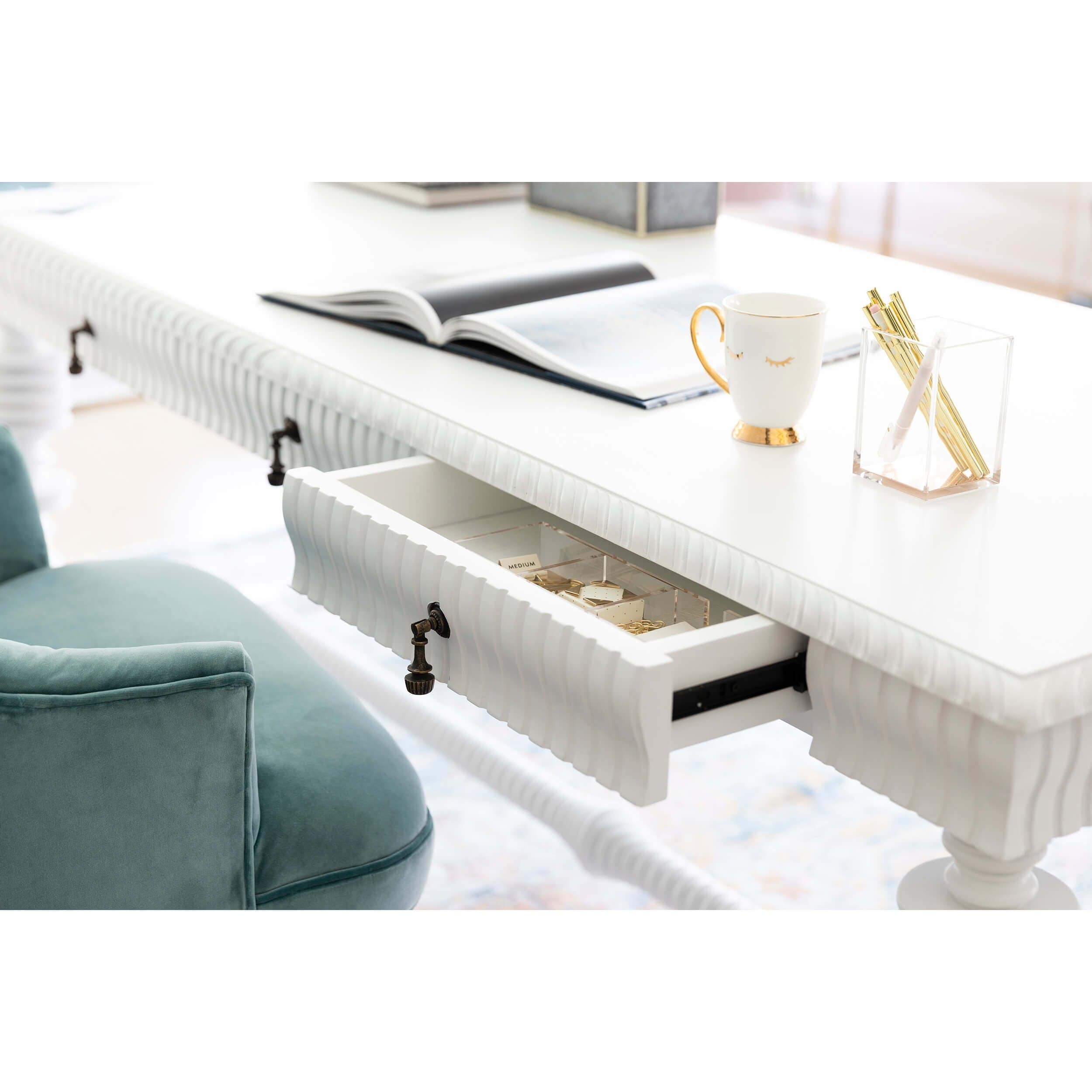 Portuguese Desk, White - Image 9