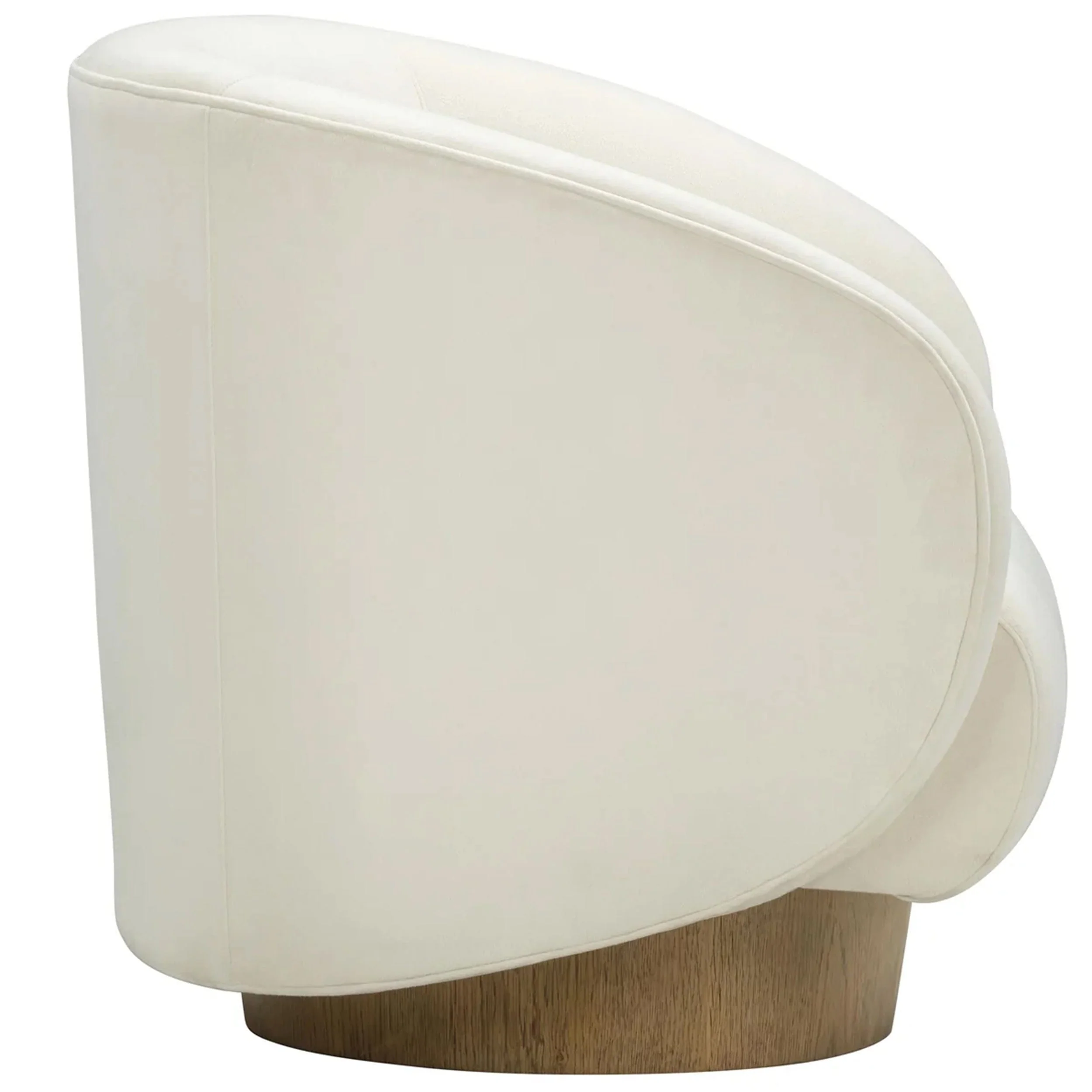 Presley Swivel Chair, Cream - Image 3