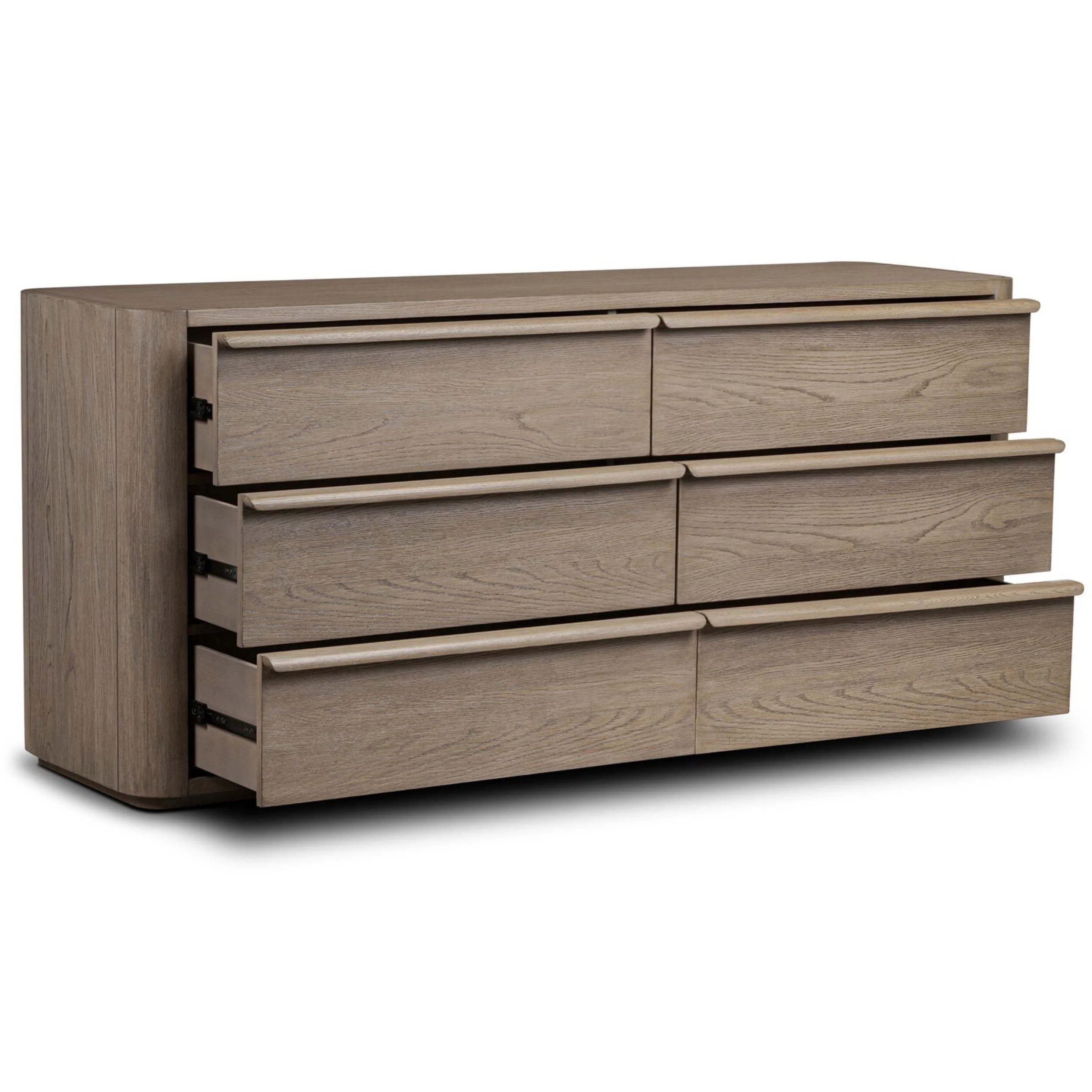 Primrose 6 Drawer Dresser, Natural Flat Oak by Four Hands - Image 4