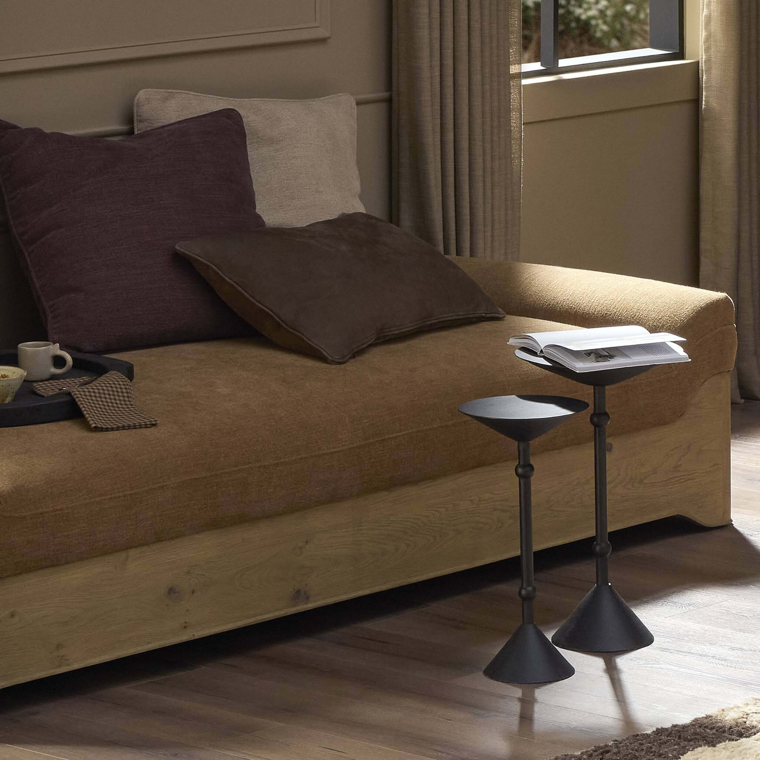 Printa Nesting End Tables, Black Antique by Four Hands - Image 5